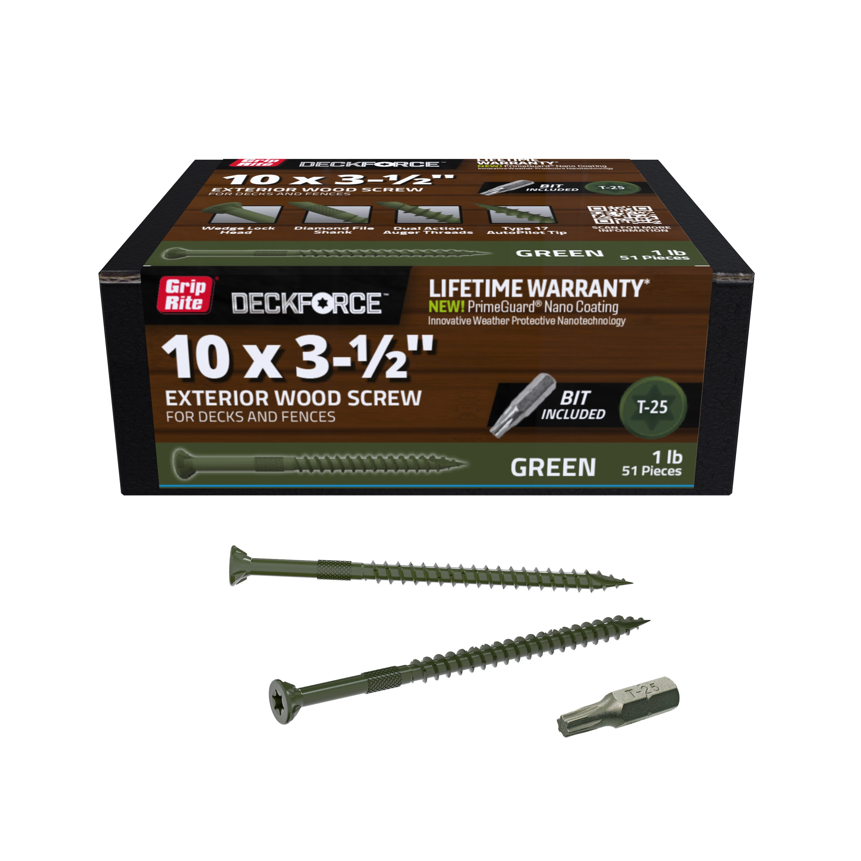 DeckForce by Grip Rite GRDF312STGR1 Deck-Screws - View #2
