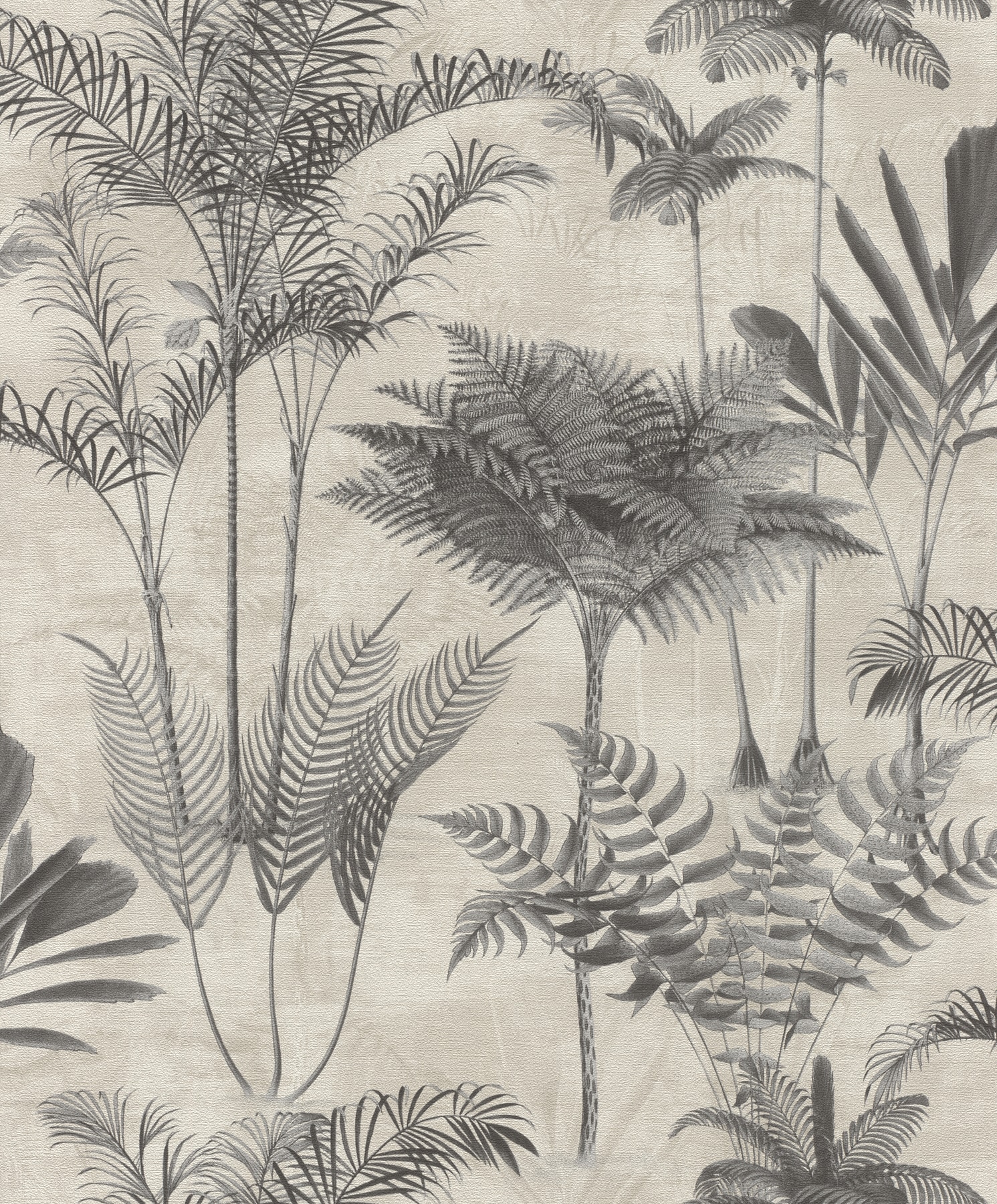 Rasch RH555134 57.5-Sq. Feet Grey Vinyl Ivy/Vines Unpasted Wallpaper