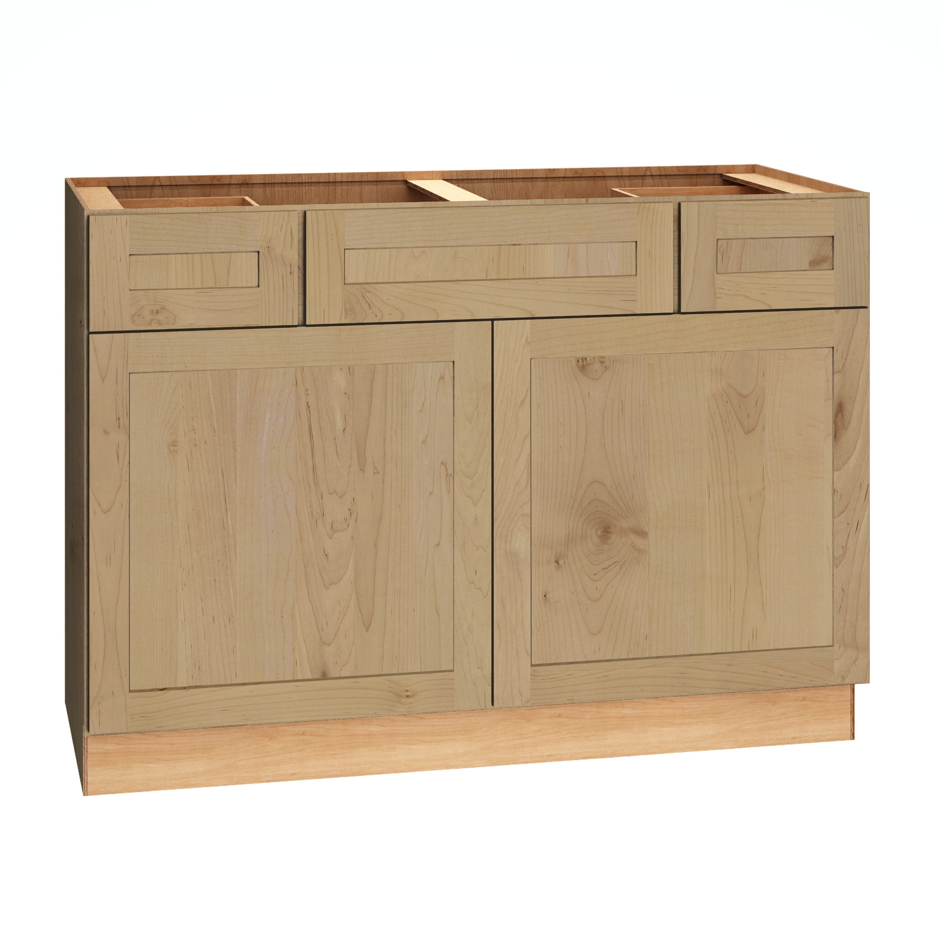 Diamond Express 62K-2VSD483421CS Jamestown 48-in Coastline Brown Bathroom Vanity Base Cabinet without Top