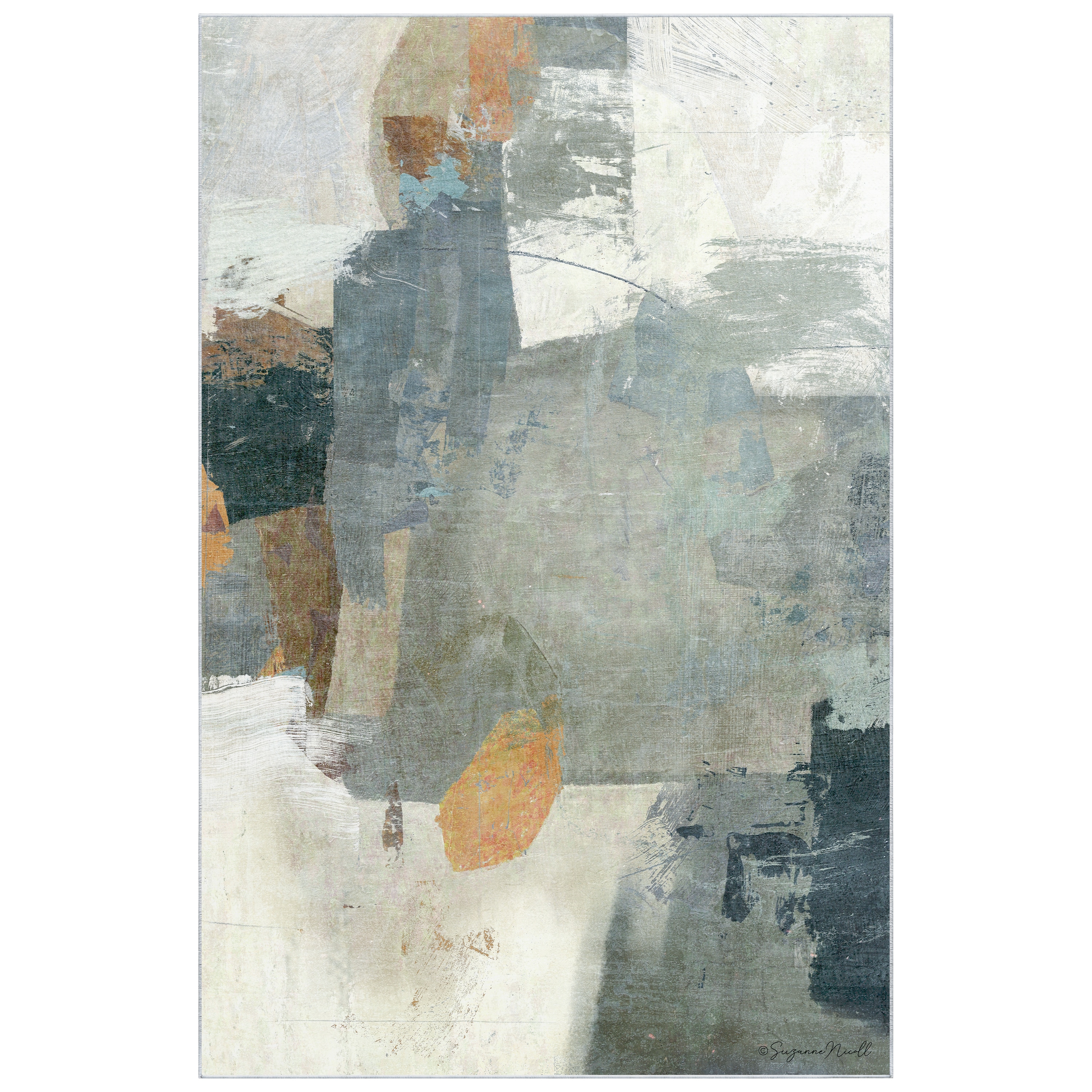 Empire Art Direct TDA-IC628-0508C2 5 x 8 (ft) Polyester Multi-Colored Rectangular Indoor Abstract Area rug
