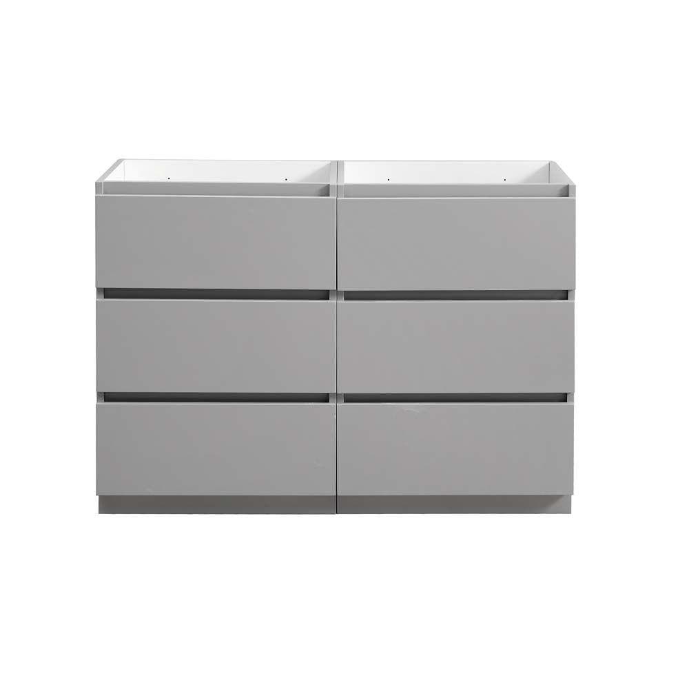 Fresca FCB93-2424GR-D Lazzaro 48-in Gray - 2 PCS Bathroom Vanity Base Cabinet without Top