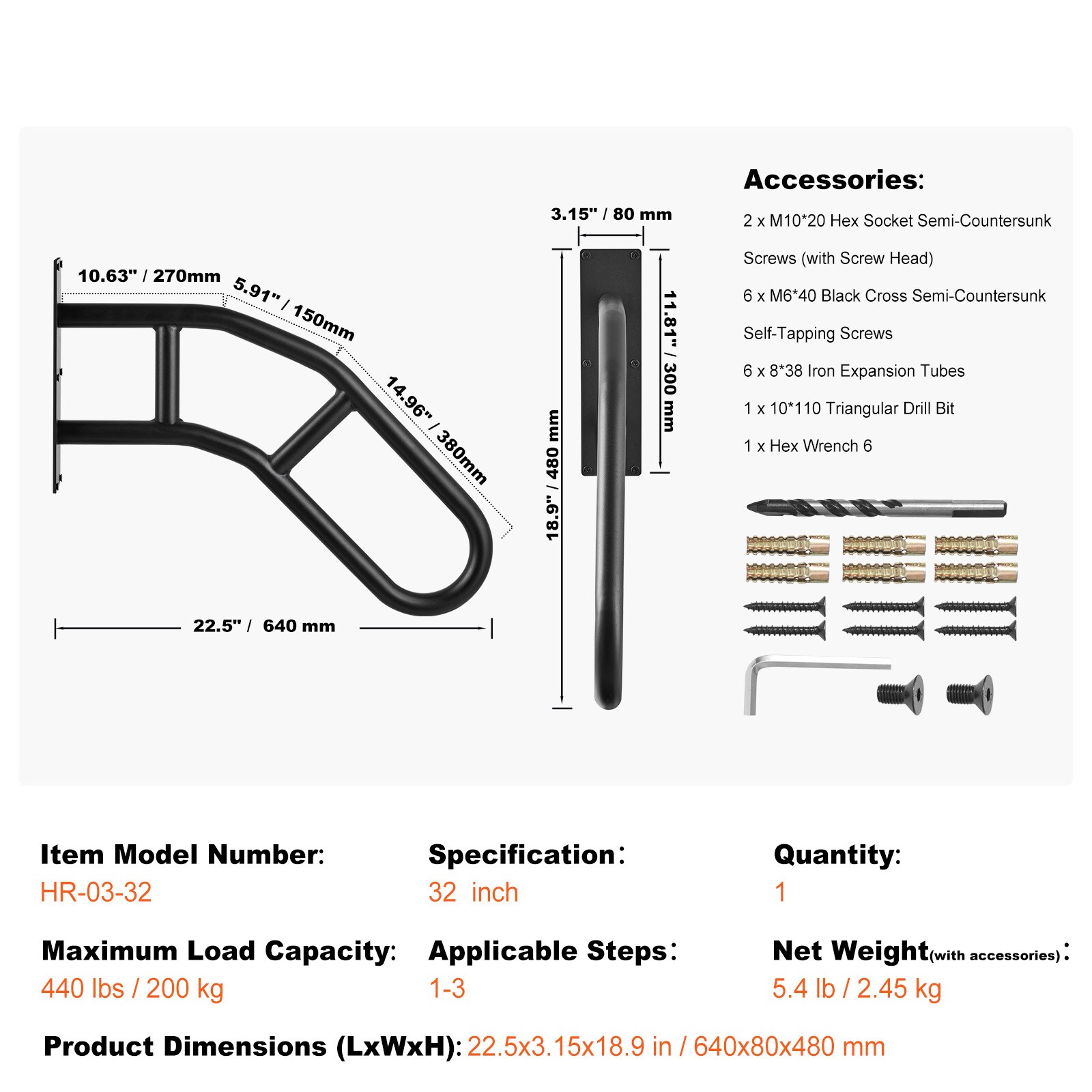 VEVOR SCCXSBSHS32I05559V0 Deck-Tools-Accessories - View #7