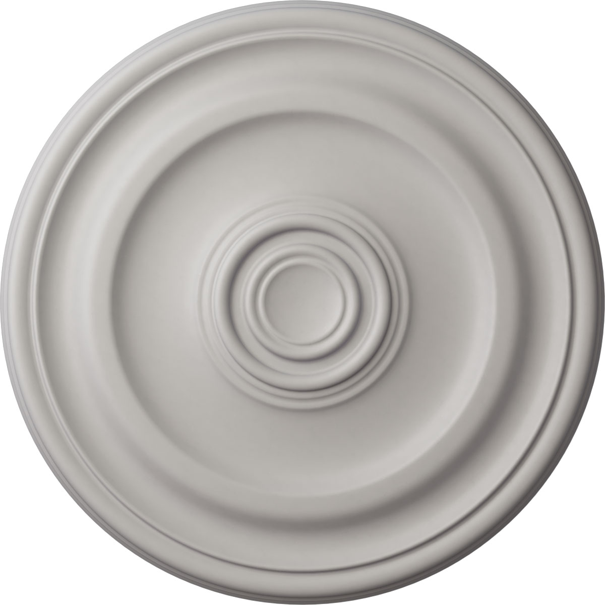 Ekena Millwork CM15DEUWF Devon 15.75-in W x 15.75-in L Painted Ultra Pure White Polyurethane Whole Ceiling Medallion
