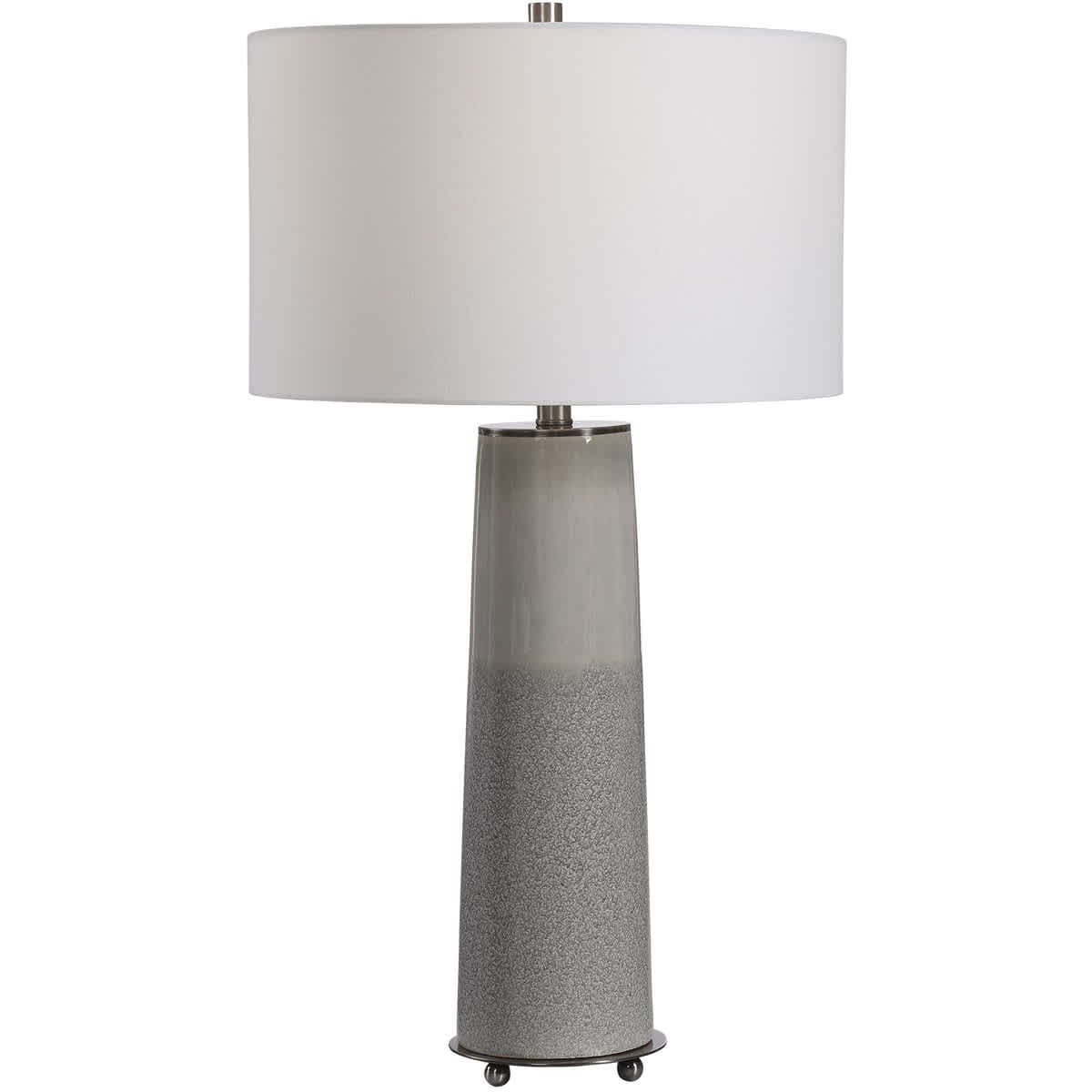 Uttermost 1959203 28436 Abdel Table Lamp Two Tone Light Gray Glaze