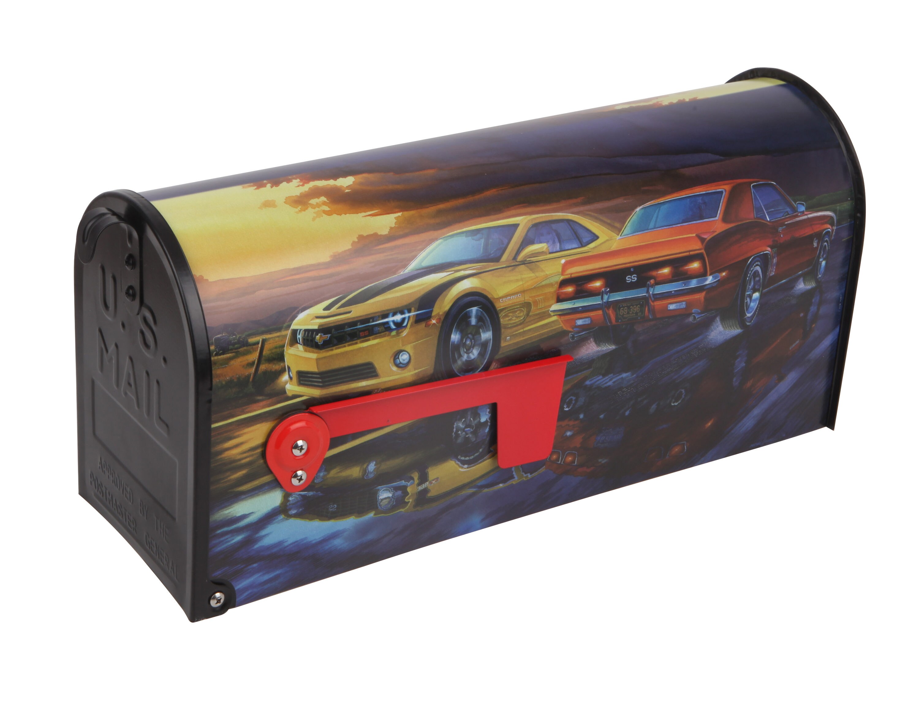 S.A.W. 25-100 Post Mount Metal Mailbox