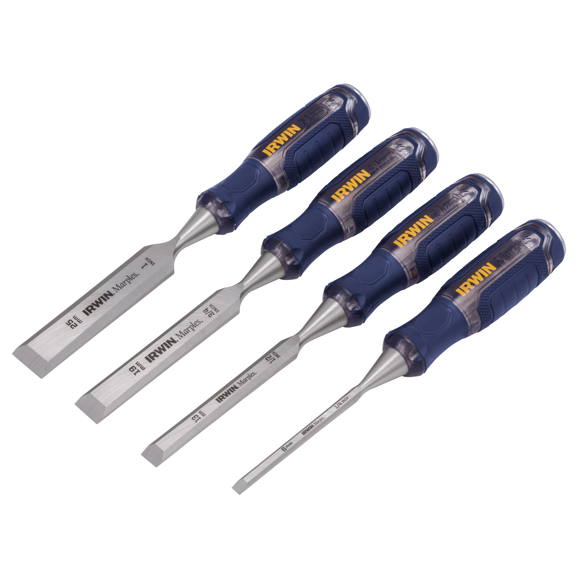 Irwin 1819361 4 Piece Construction Chisel Set 1/4 1/2 3/4 and 1