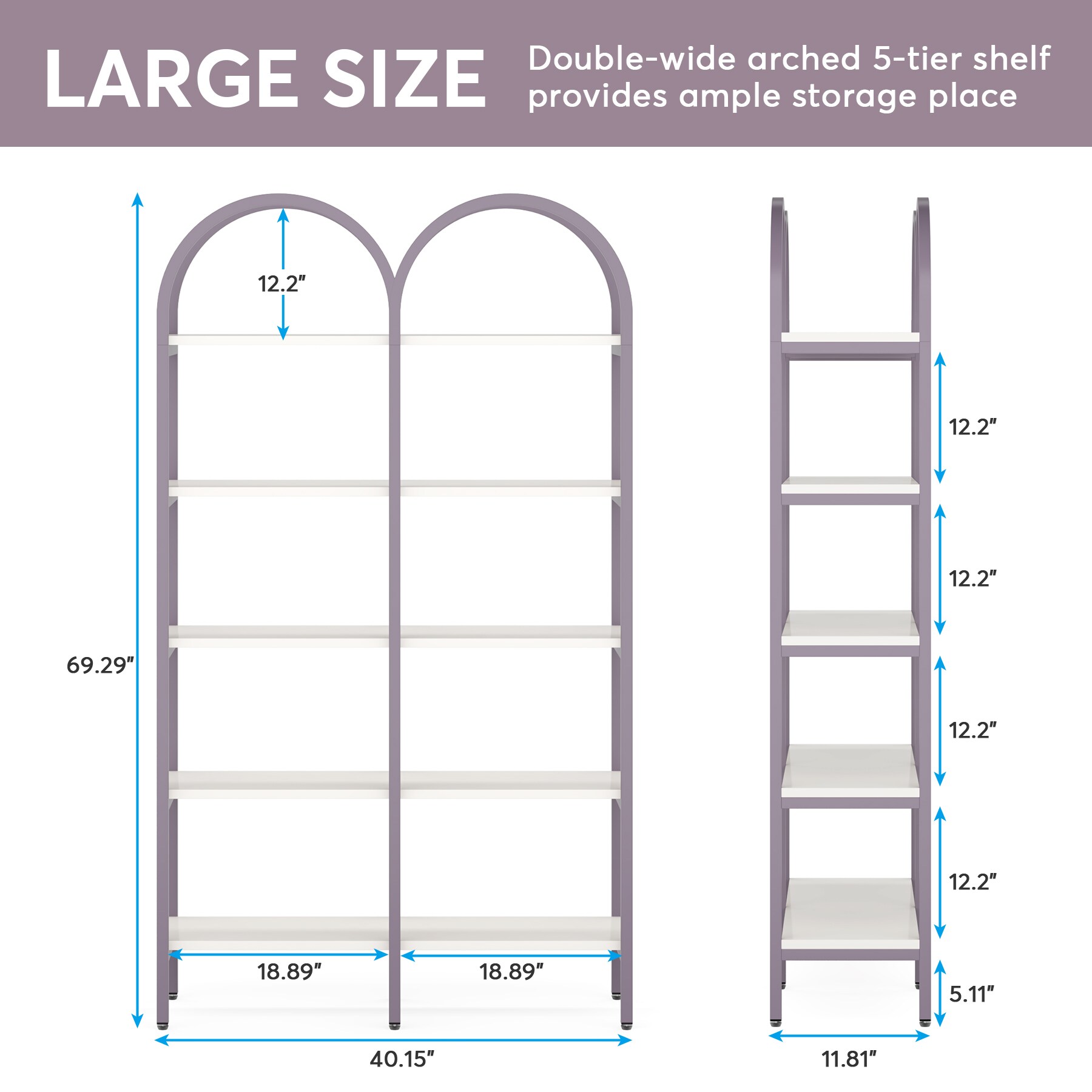 Tribesigns HOGA-C0710 bookcases - View #10