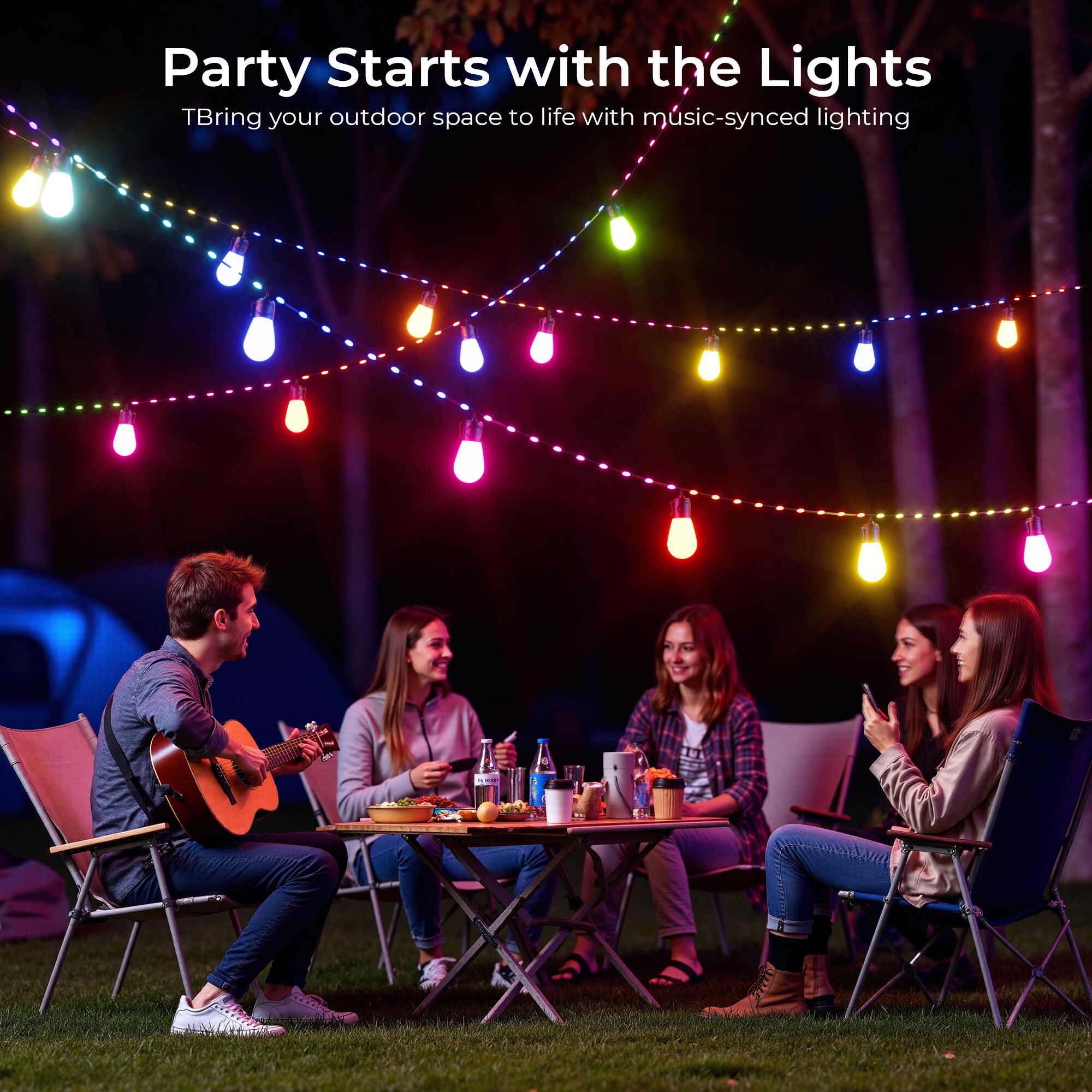 DeckTok  SPSL-RGB-R03 Patio-String-Lights - View #5