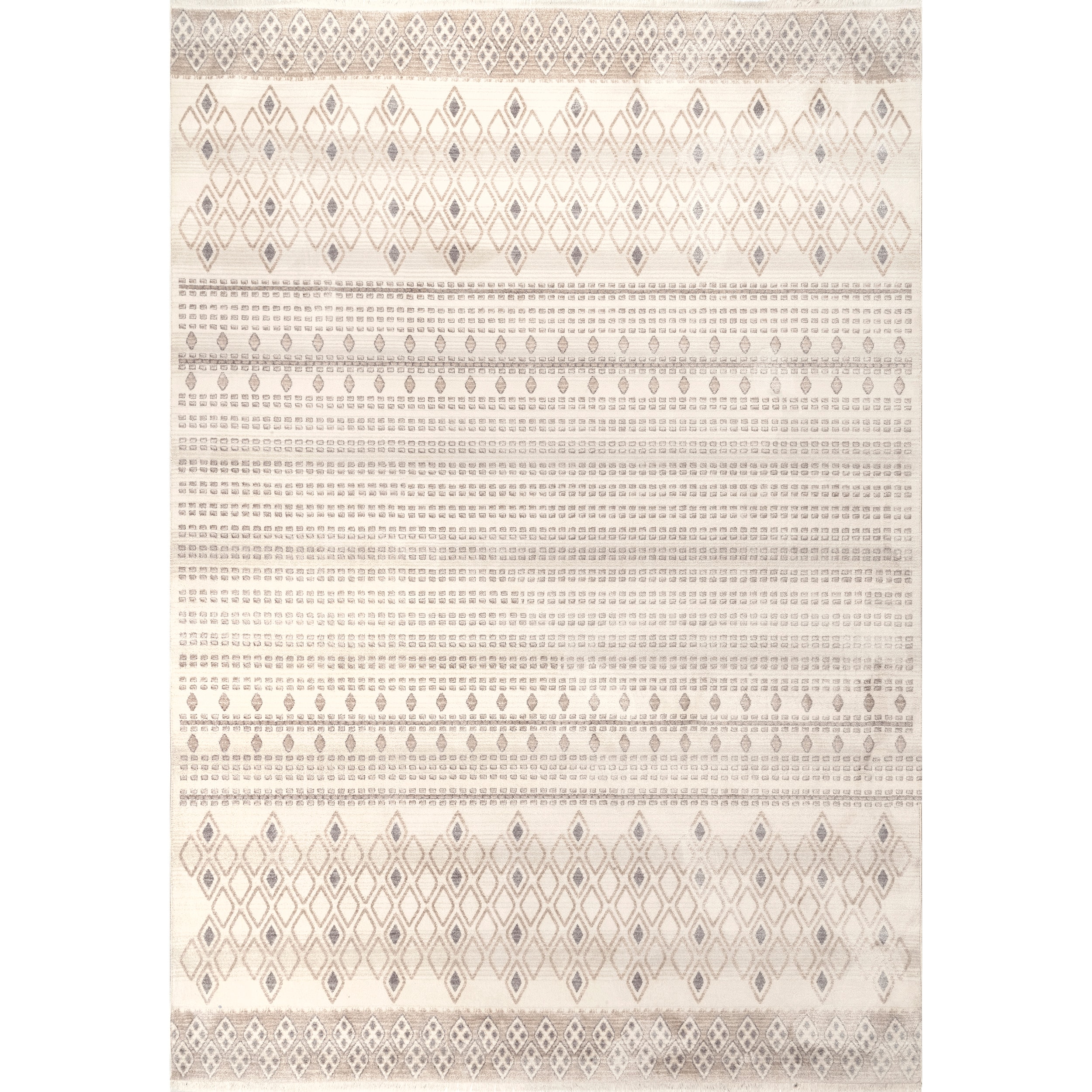 nuLOOM KHMC47A-5079 Mystic 5 X 8 (ft) Beige Indoor Trellis Area Rug