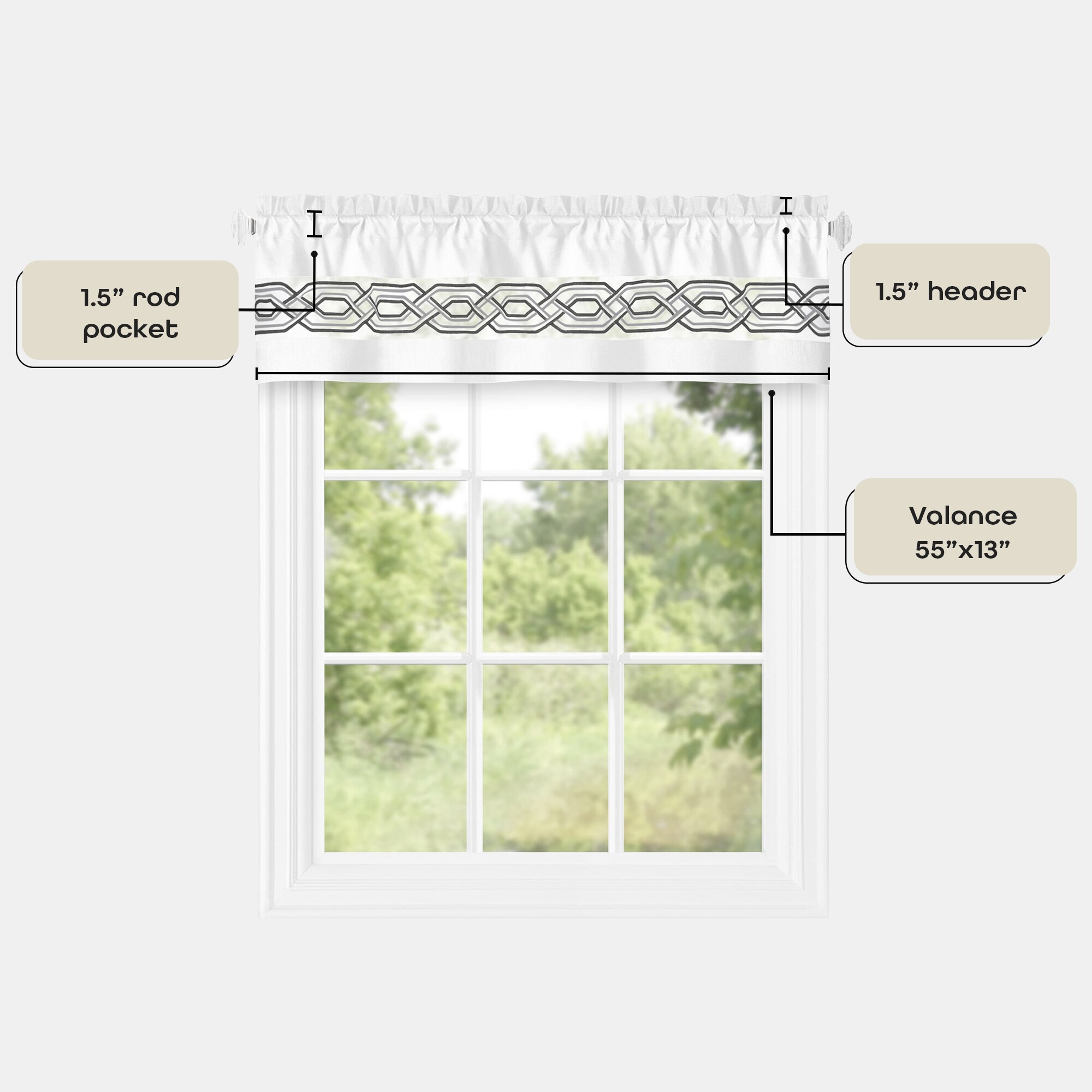 Achim PAVL13WT12 valances - View #4