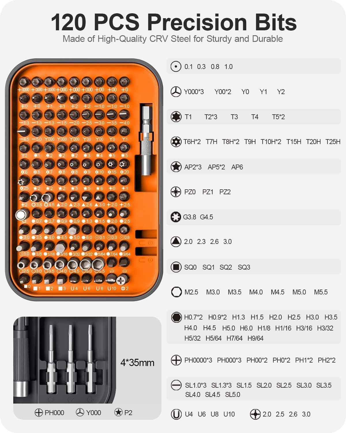 SenQWFa LDC0810Q192 Screwdrivers-Individual - View #6