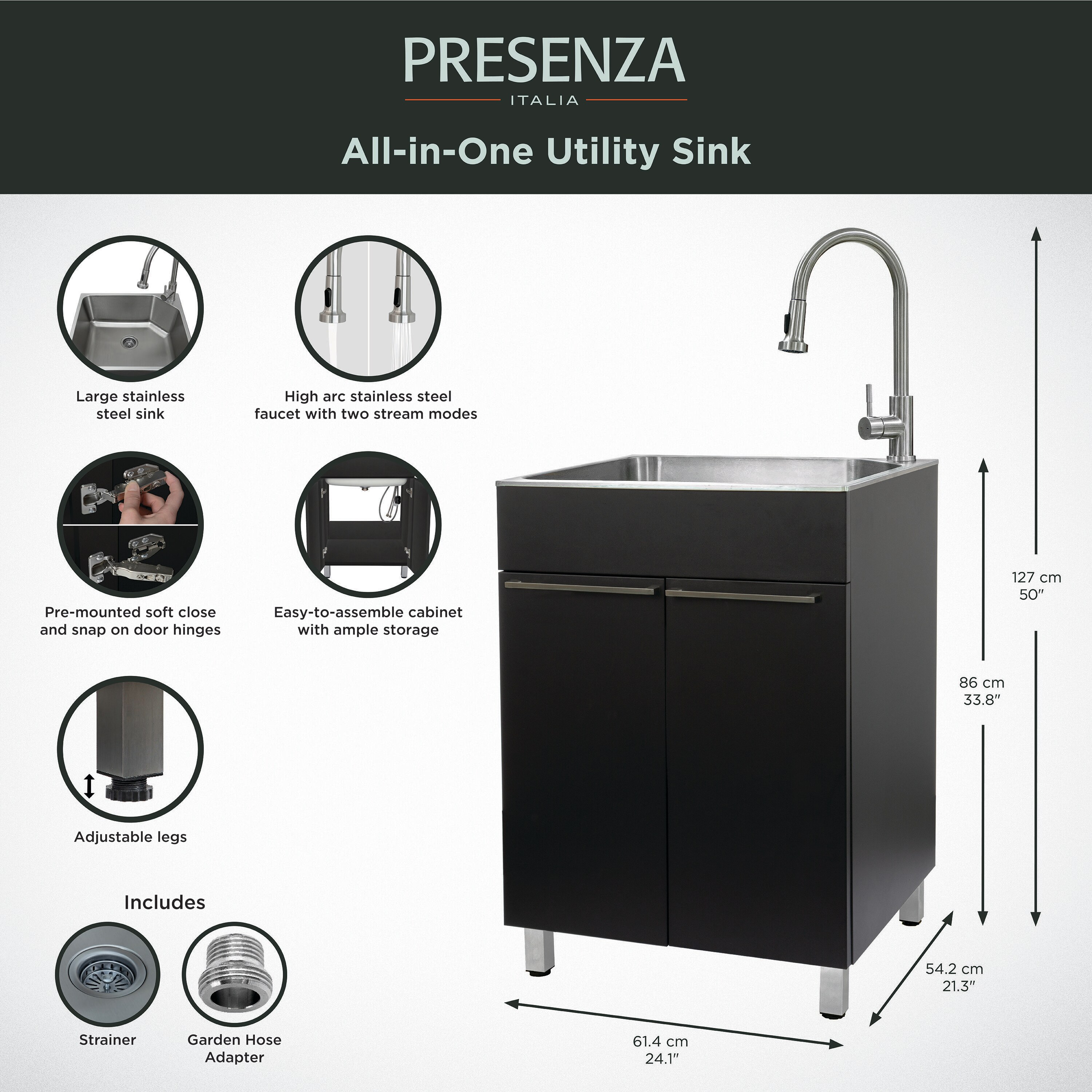 Presenza 77414 Laundry-Tubs-Utility-Sinks - View #11
