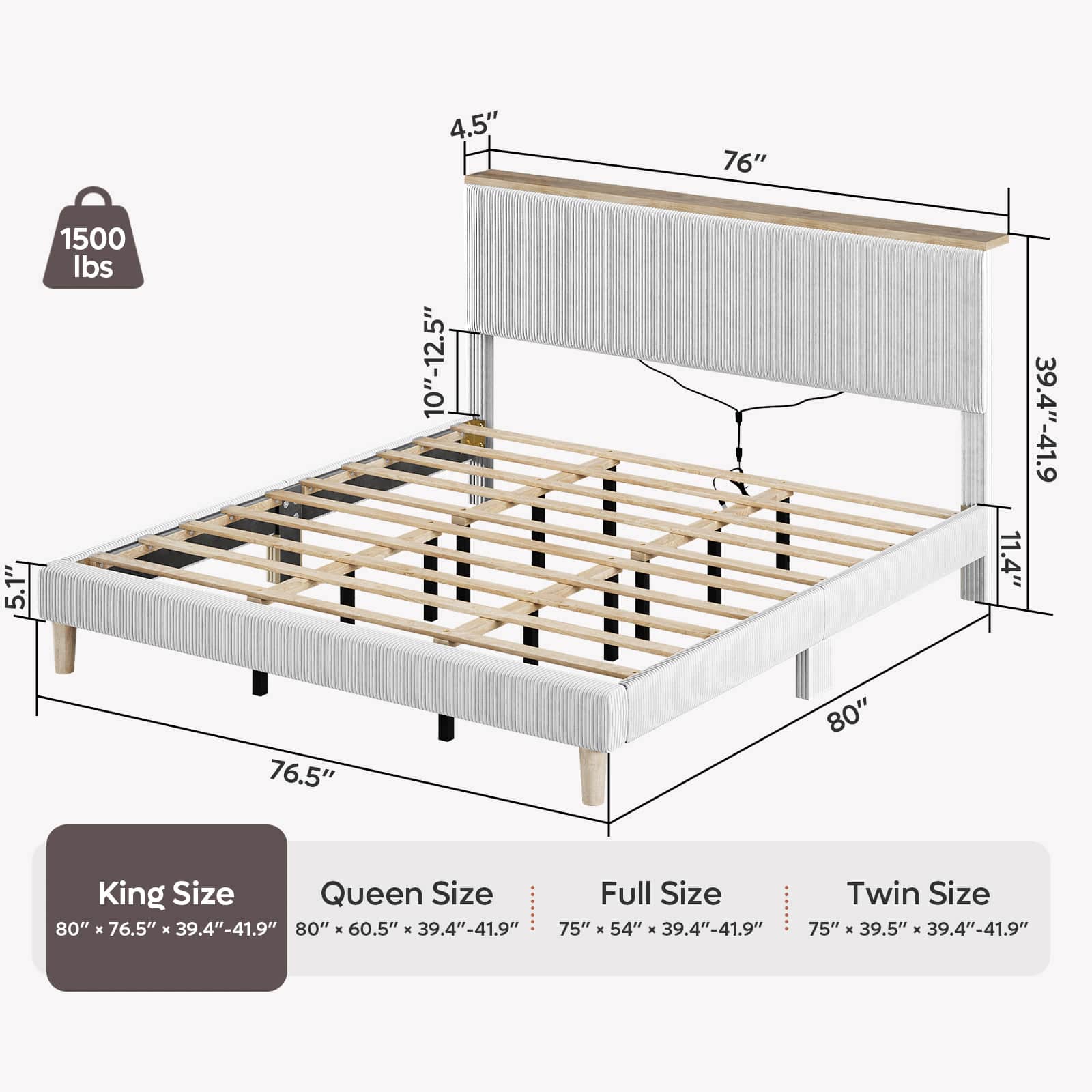 Bestier LOW-B701293C-LGRY beds - View #4