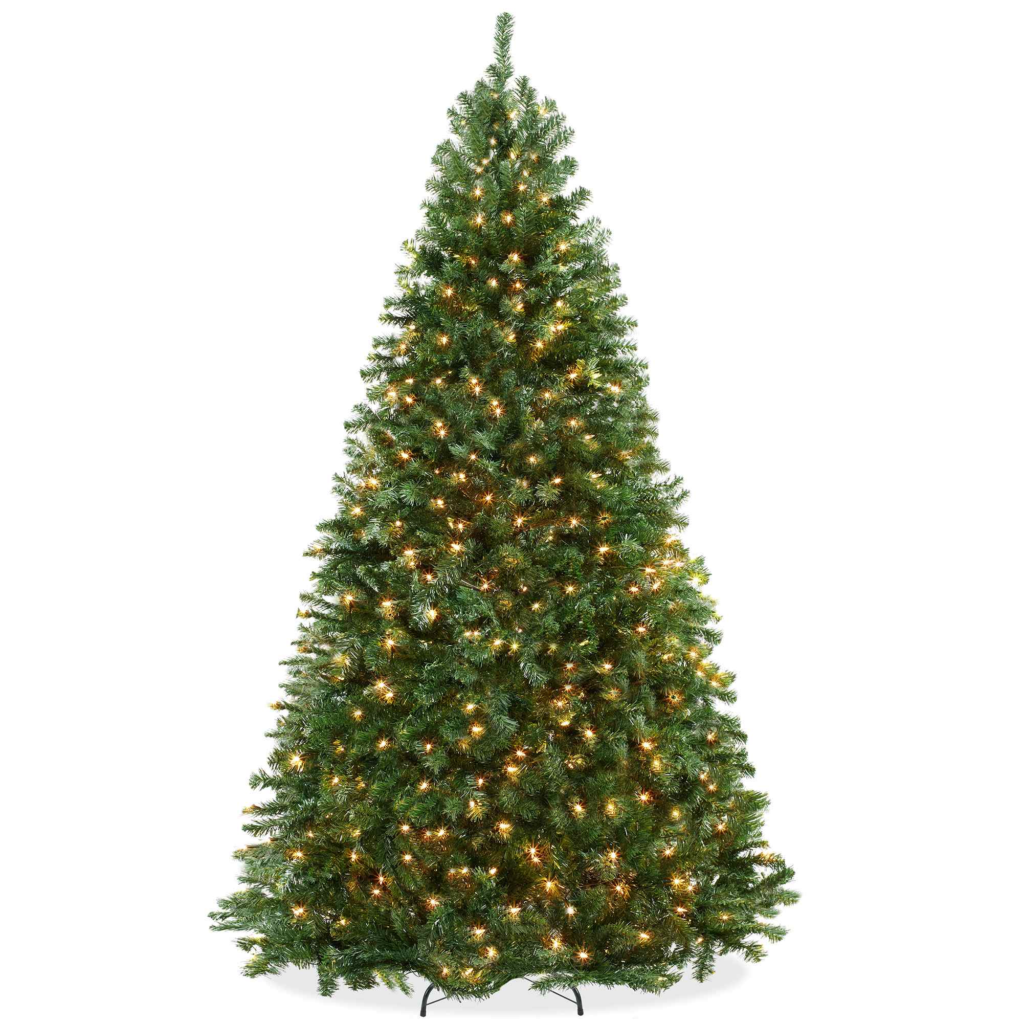 Casafield SZN-TR-129L 9-ft Pre-Lit Realistic Green Spruce Artificial Christmas Tree - Stand