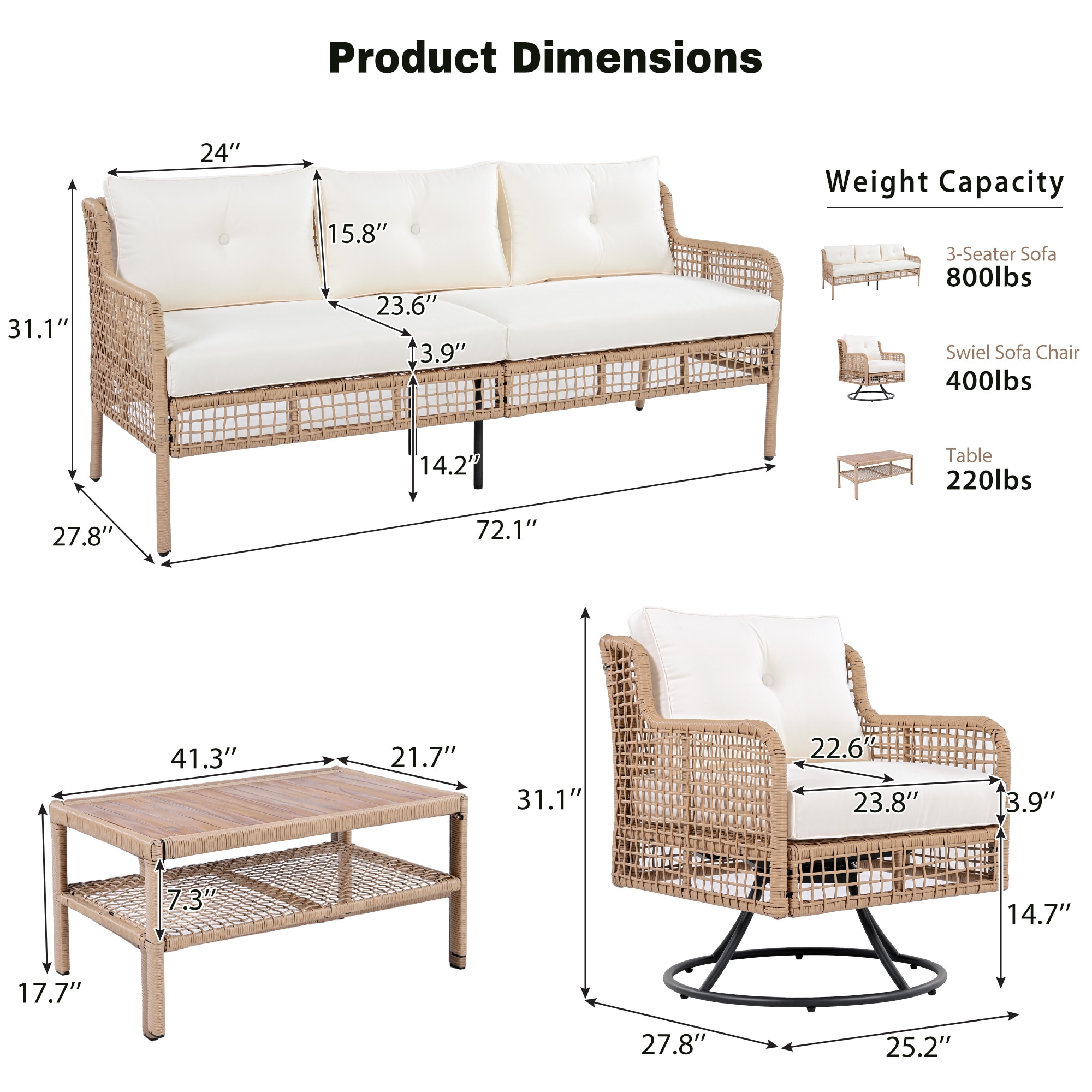 ModernLuxe L-N704G201247A Patio-Conversation-Sets - View #6