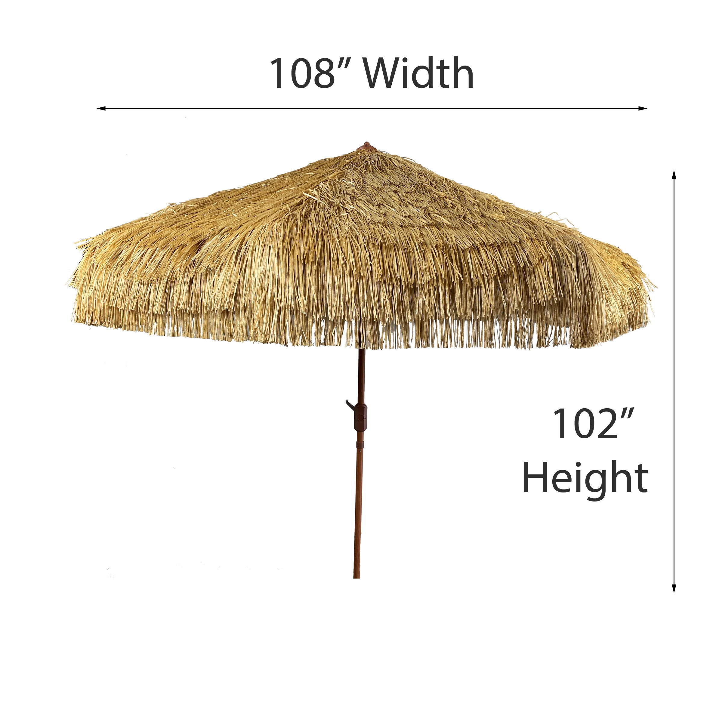 DestinationGear 9-ft Auto-tilt Market Patio Umbrella at Lowes.com