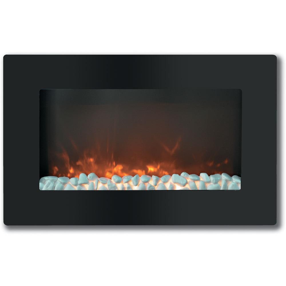 Cambridge 30.6-in W Black Fan-Forced Electric Fireplace CAM30WMEF-1BLK Uae Electronic uaeelectronic.com