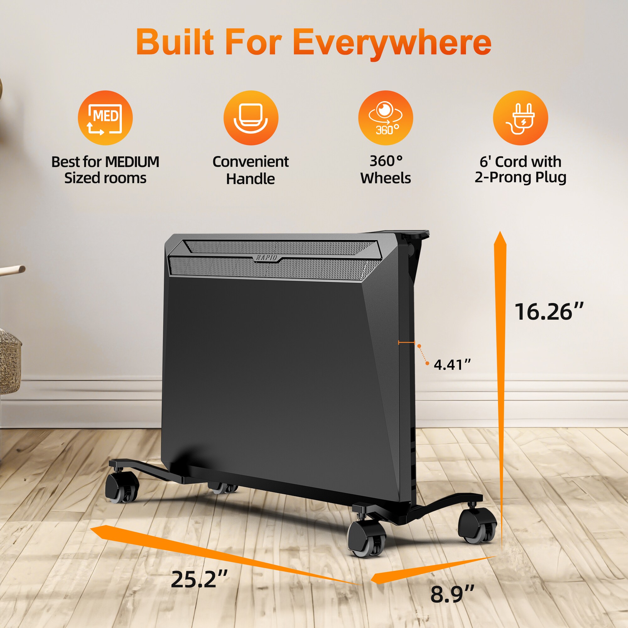 EdenDirect NCBK0408006 Portable-Electric-Heat - View #8