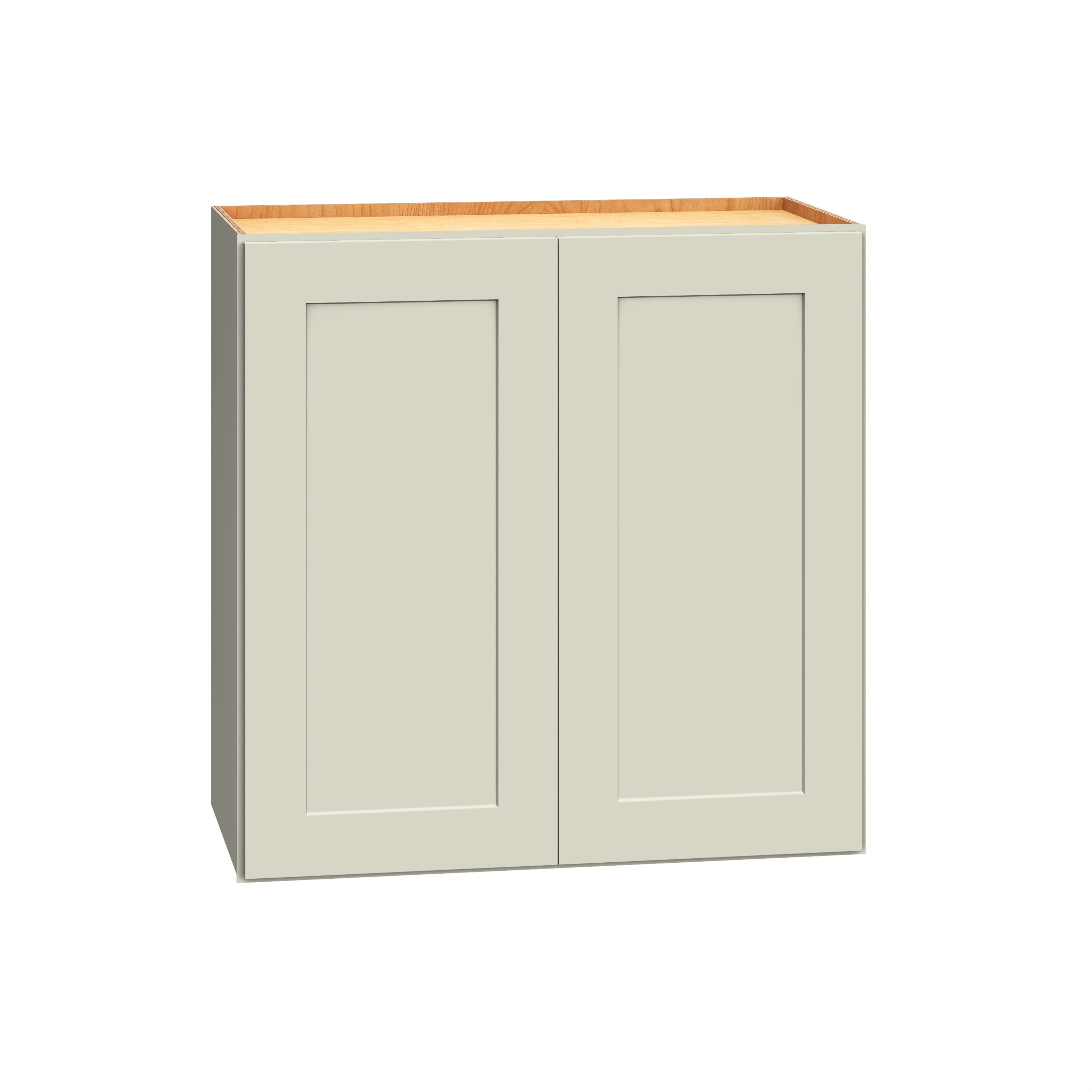 Diamond Express 61D-W2424 Jamestown 24-in W x 24-in H x 12-in D Icy Avalanche Wall Fully assembled Plywood Cabinet (Recessed Panel Shaker)