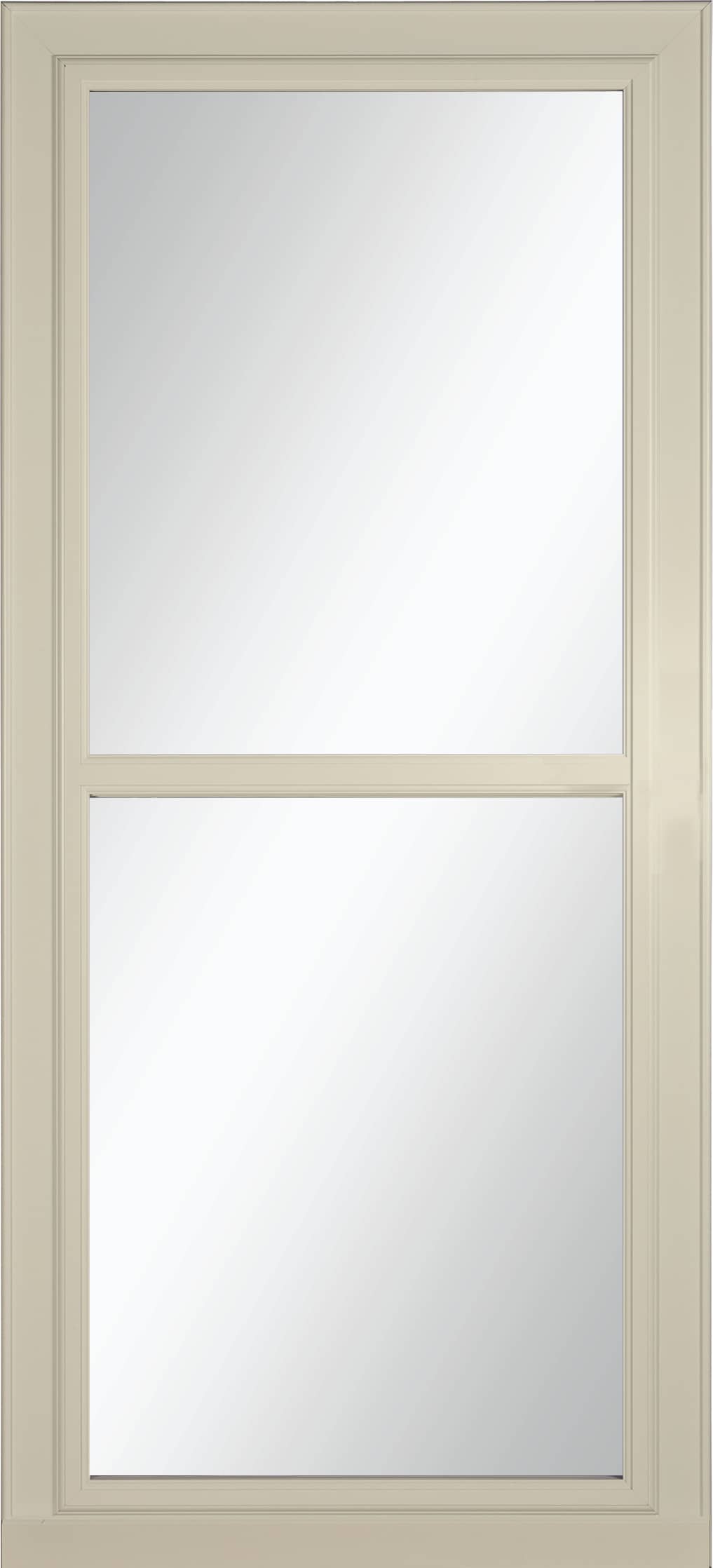 Tradewinds Selection 36-in x 96-in Almond Full-view Retractable Screen Aluminum Storm Door in Off-White | - LARSON 14604089