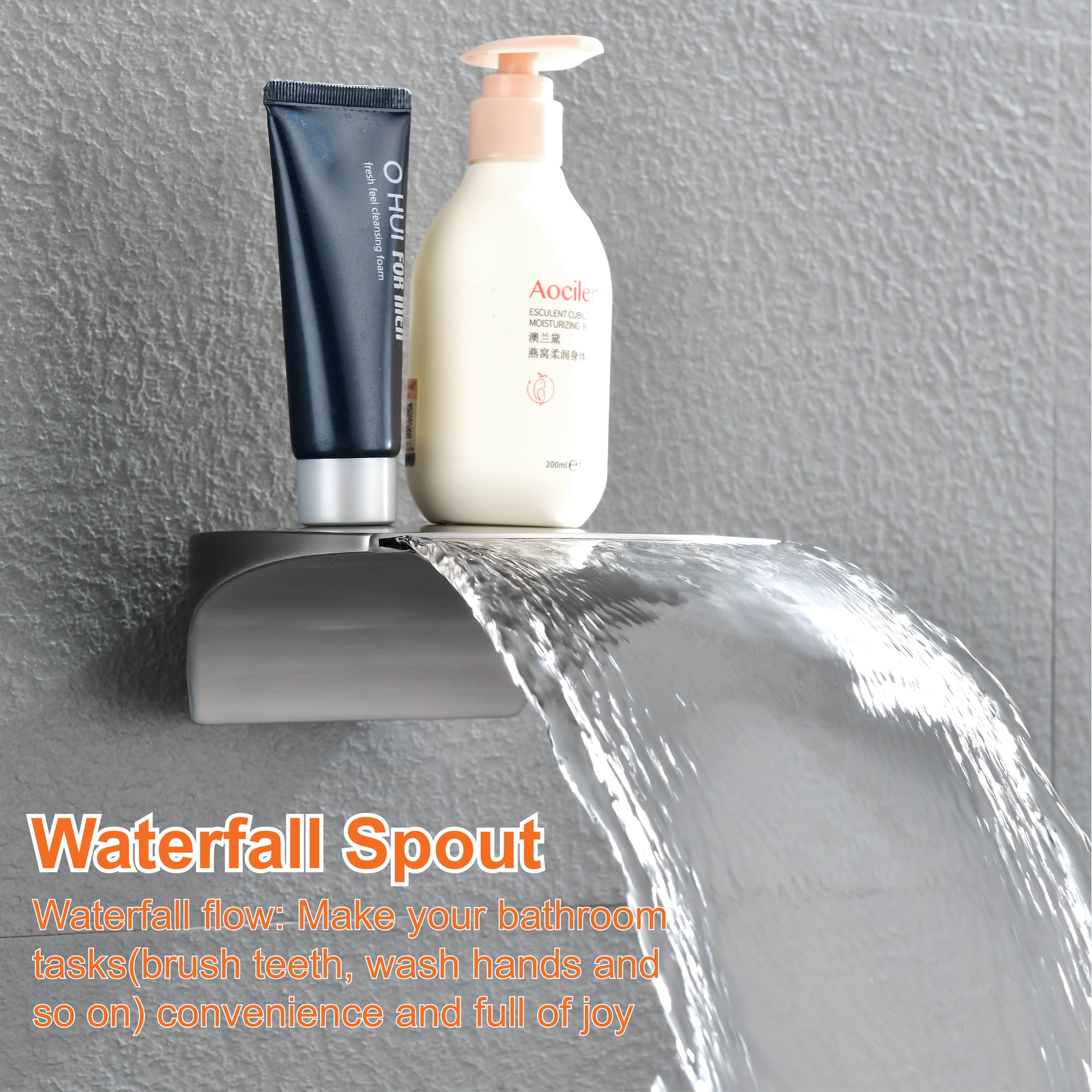 WELLFOR SPA-88040BN-10 Showerhead-Bar-Panels - View #6