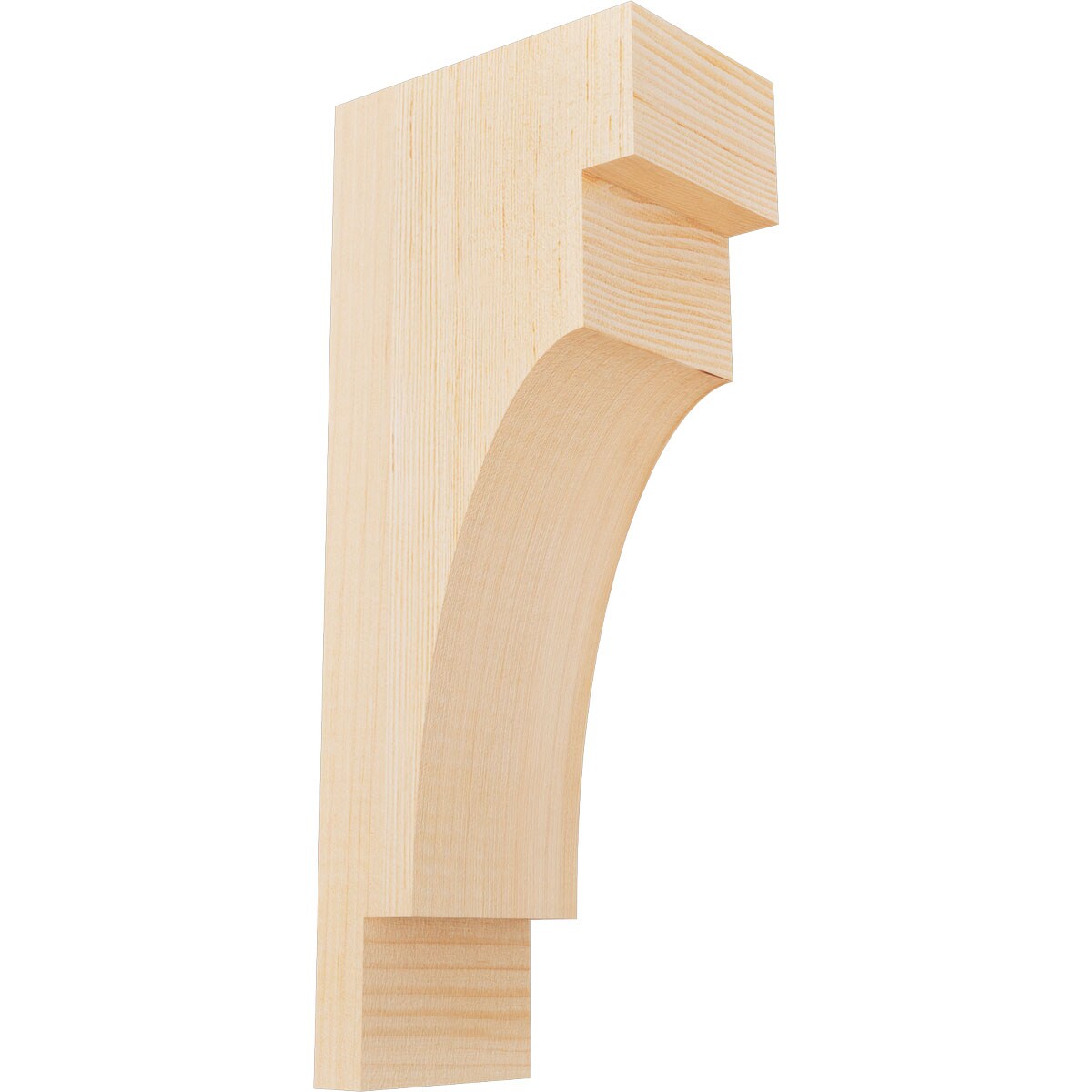 Ekena Millwork COR04X06X14MED00SDF 3-1/2-in x 6-in x 14-in Mediterranean Unfinished Douglas fir Wood Paintable/Stainable Corbel