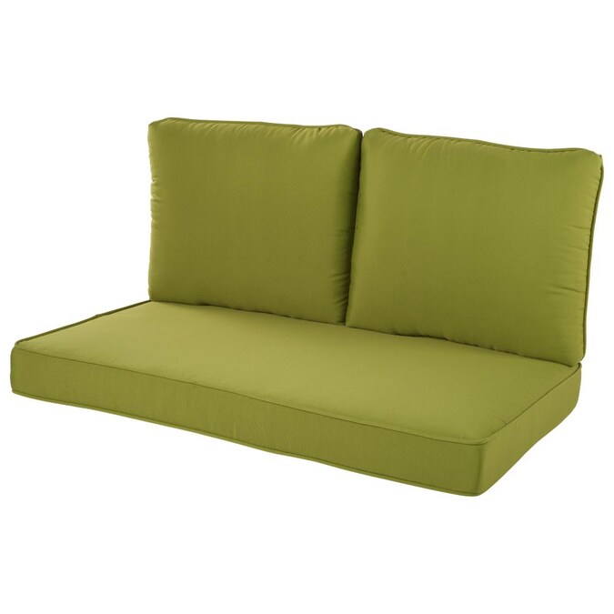 Green Patio Loveseat Cushion, Green Outdoor Furniture Cushions