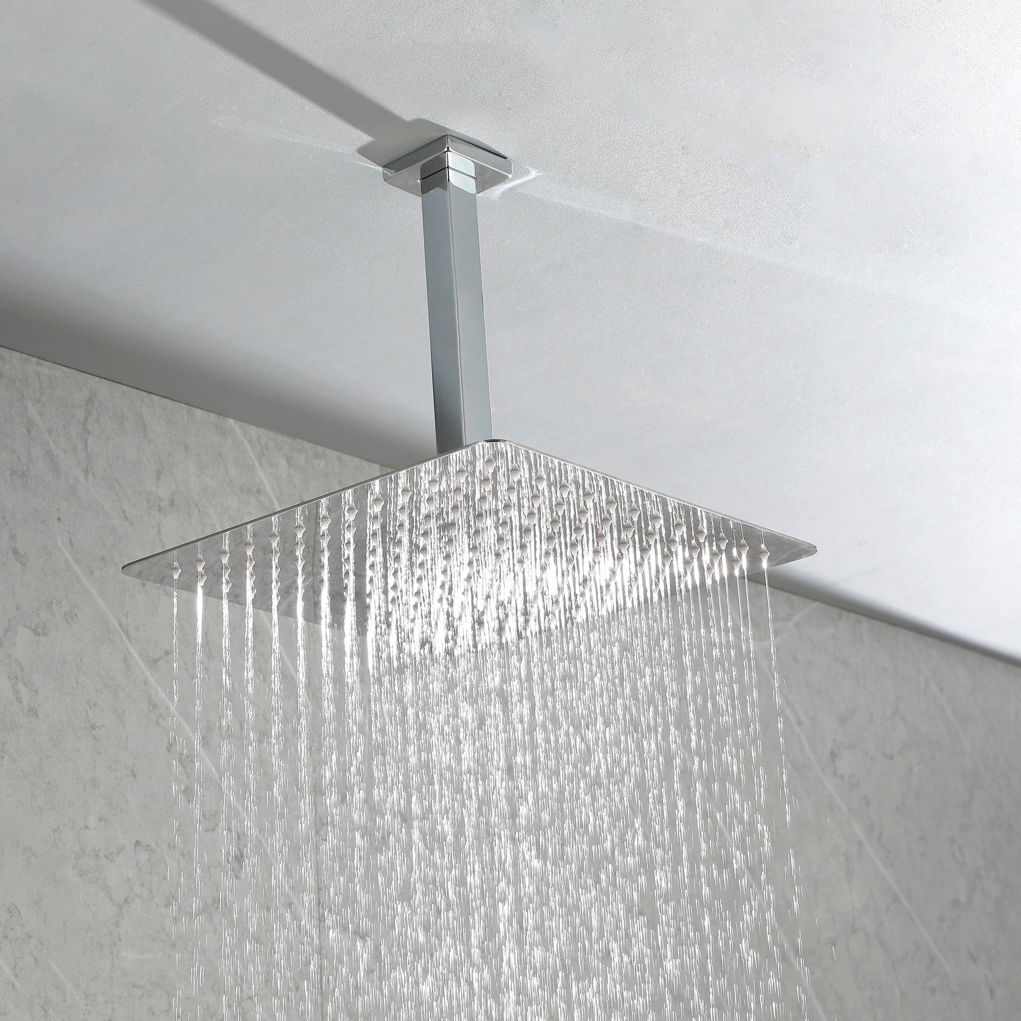 Mondawe Chrome Built-In Shower System with 2-way Diverter in the Shower Systems department at 