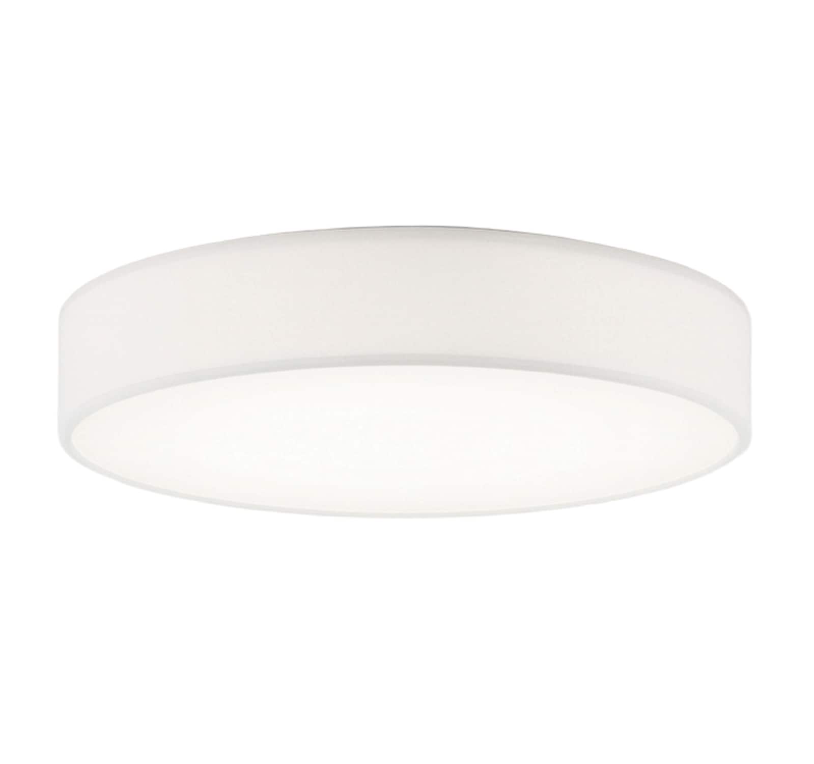AFX Ashland 16-in White Outdoor 1 -Light LED Tunable White Flush Mount Light with Acrylic Shade