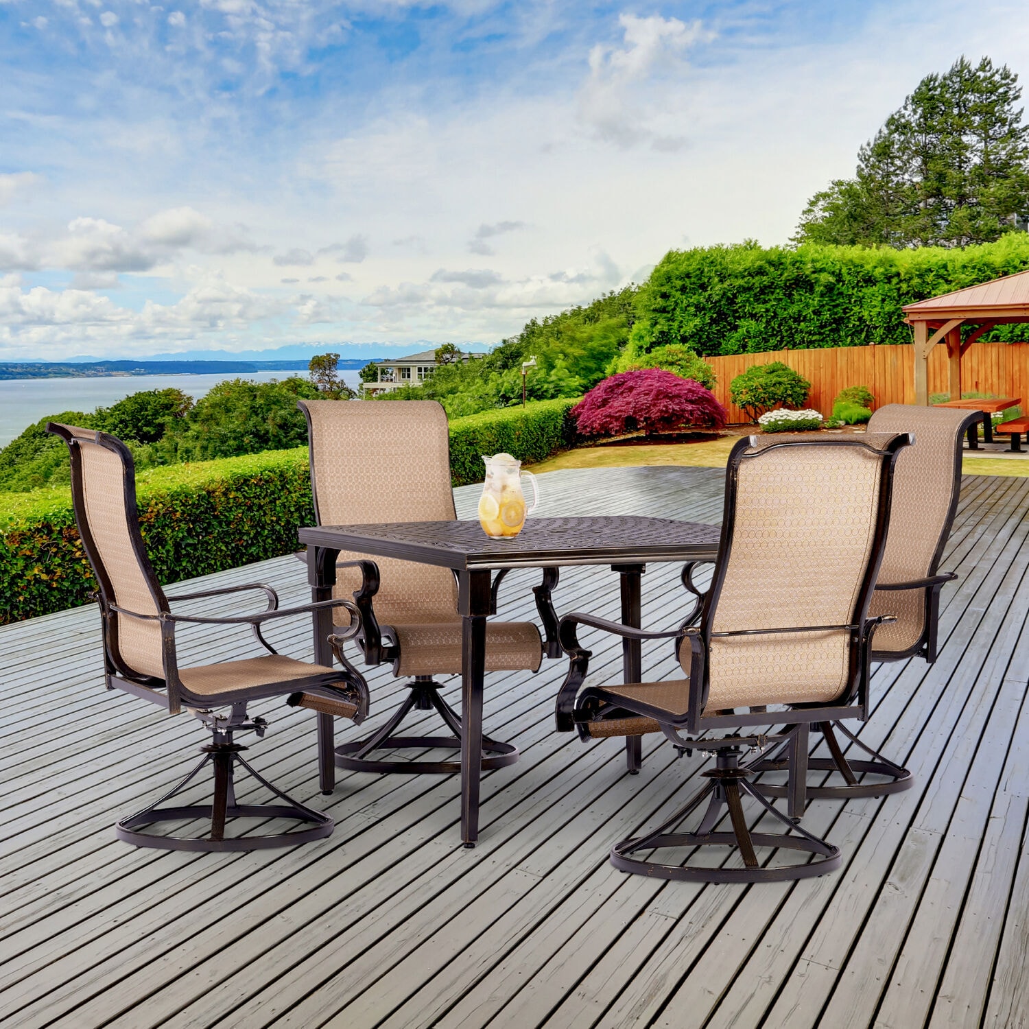 Hanover BRIGDN5PCSWSQ Patio-Dining-Sets - View #7