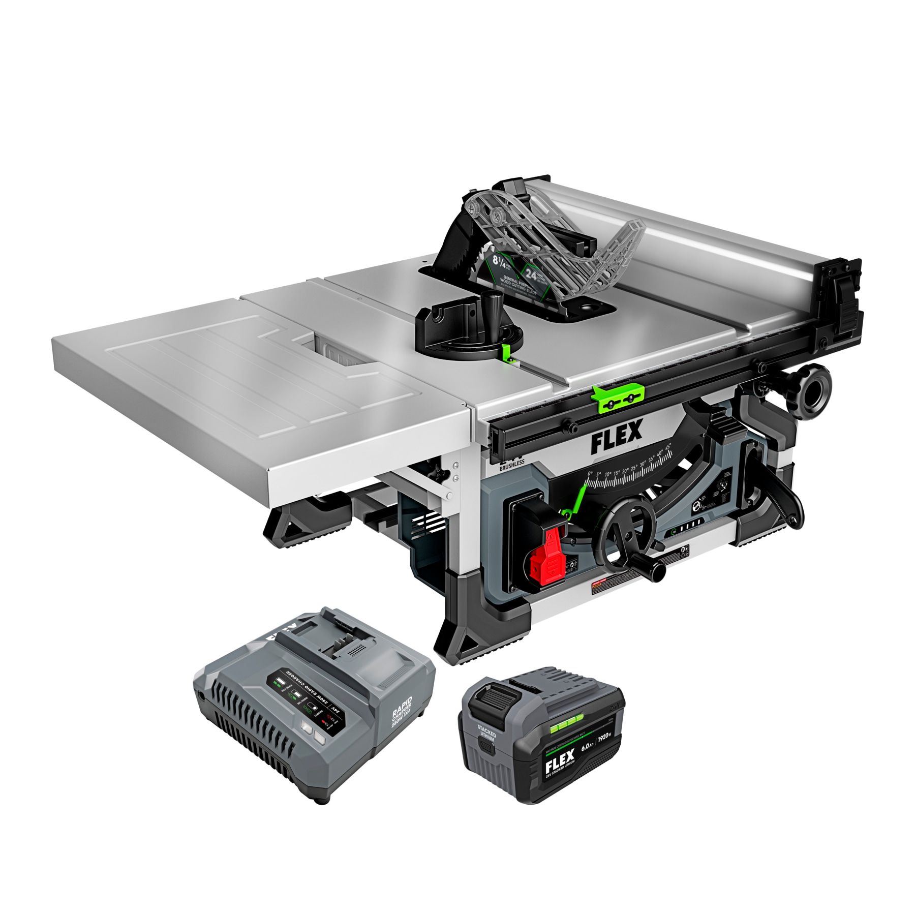 FLEX STACKED LITHIUM 8.25-in 24-Volt Hybrid Portable Benchtop Table Saw FX7211-1H Sansujyuku sansujyuku.com