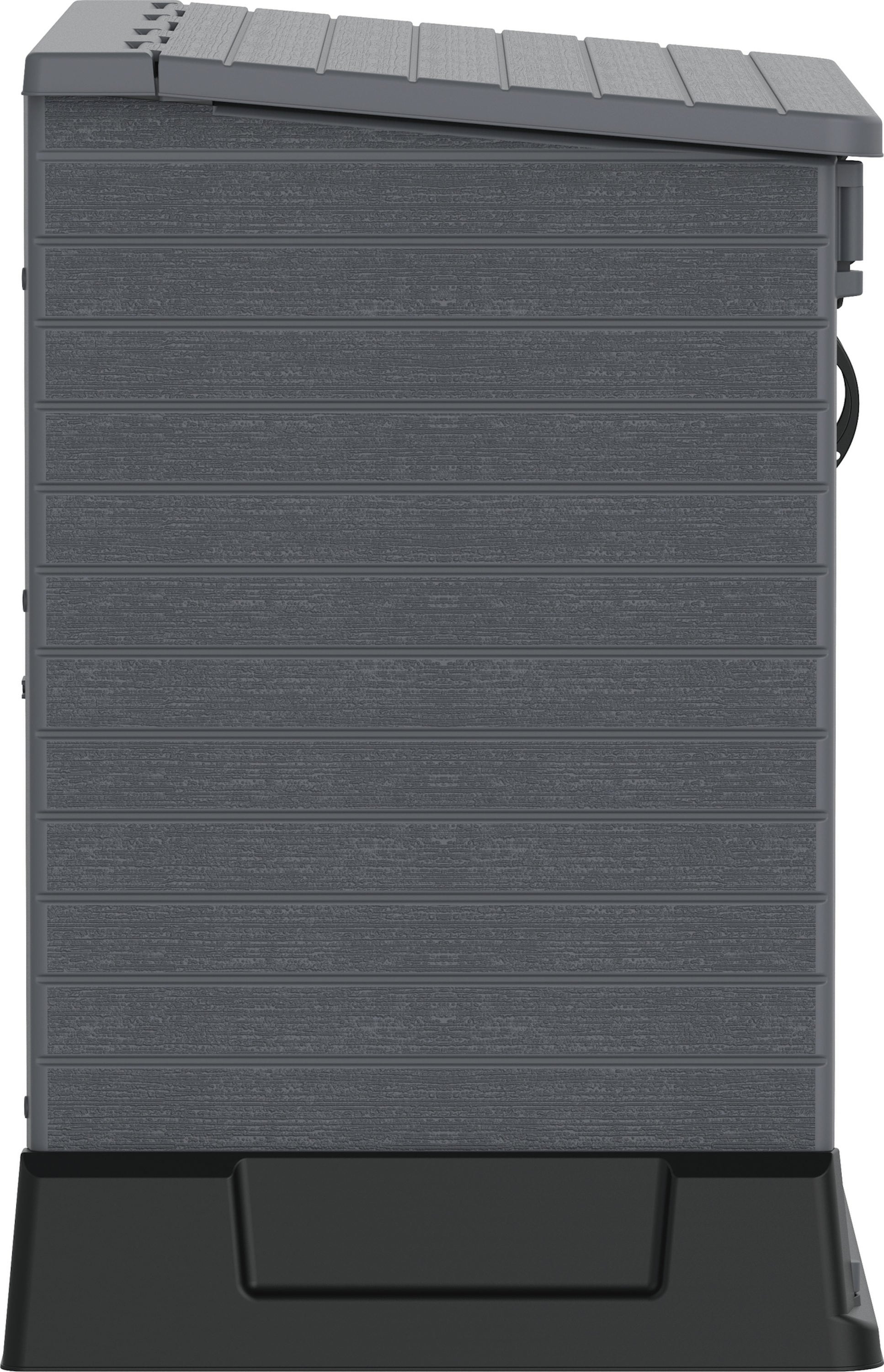 Duramax Gray Resin Outdoor Deck Storage Shed with Latching Doors