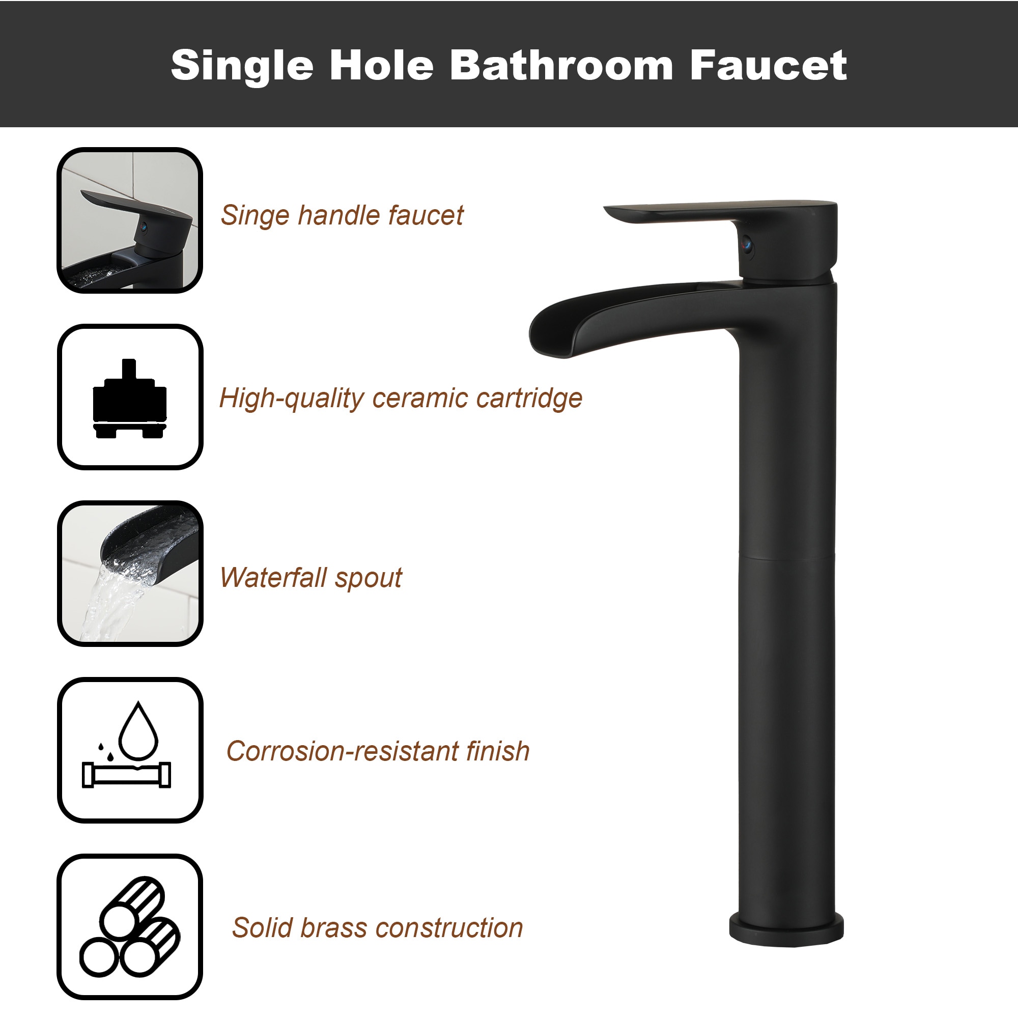 CASAINC KCLT0010-MB Lavatory-Faucets - View #7