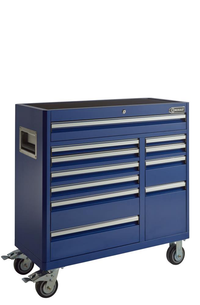 Kobalt 41-in W x 41-in H 11-Drawer Steel Rolling Tool Cabinet (Blue) at ...