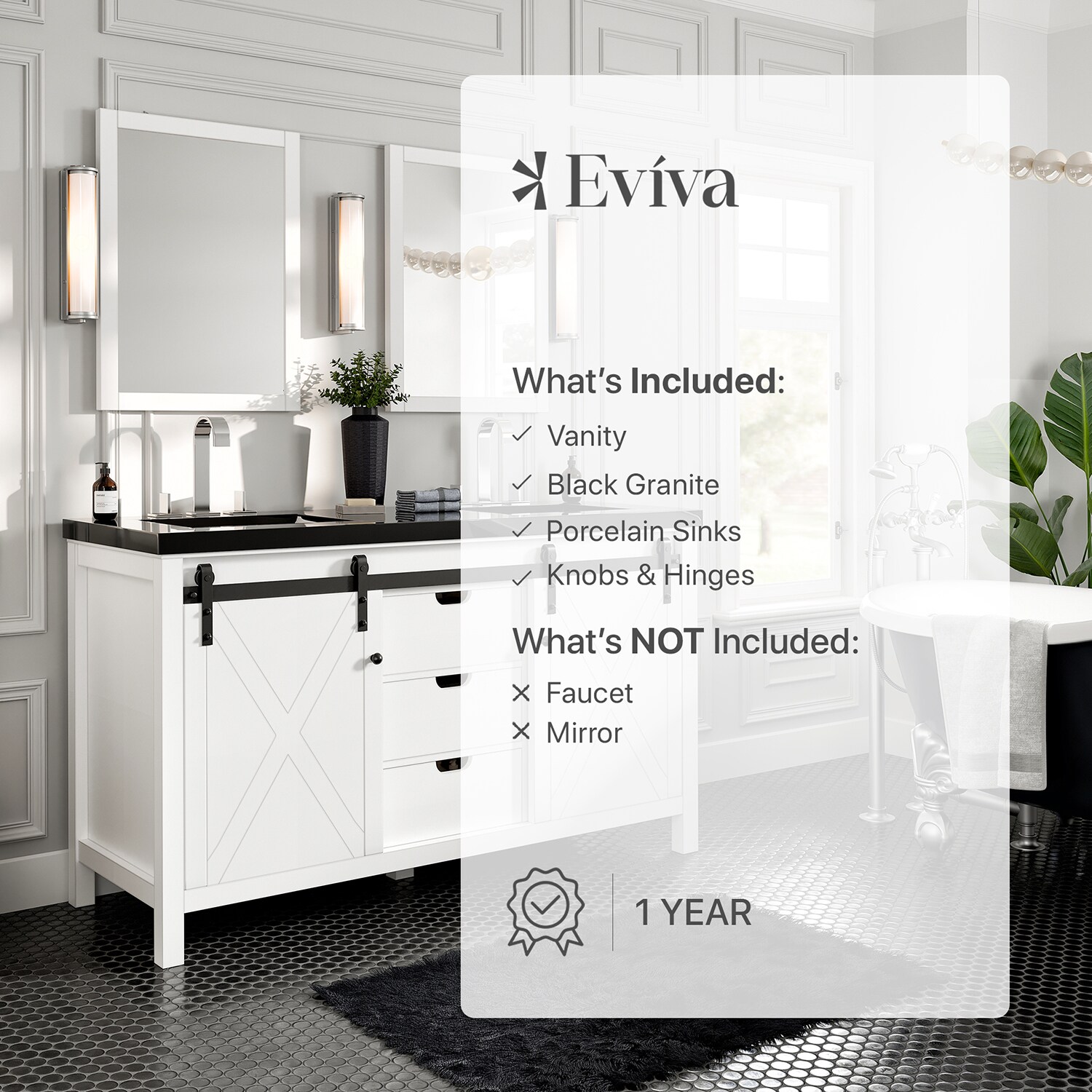 Eviva EVVN529-60WH Bath-Vanity-Combo - View #7