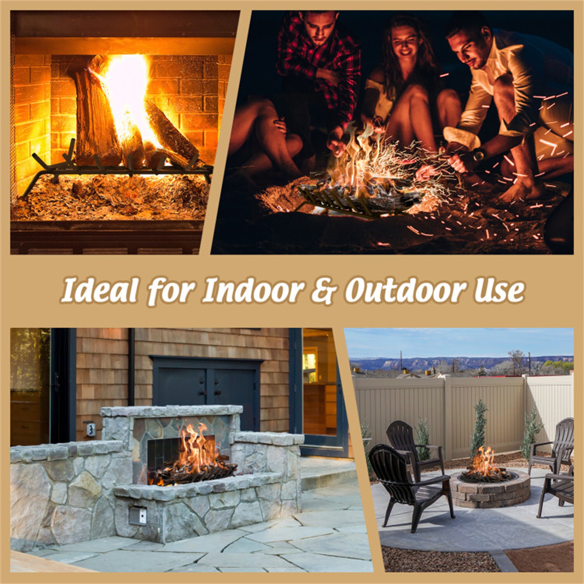 BABOOM BOM-10282-M-CO Fireplace-Grates - View #10