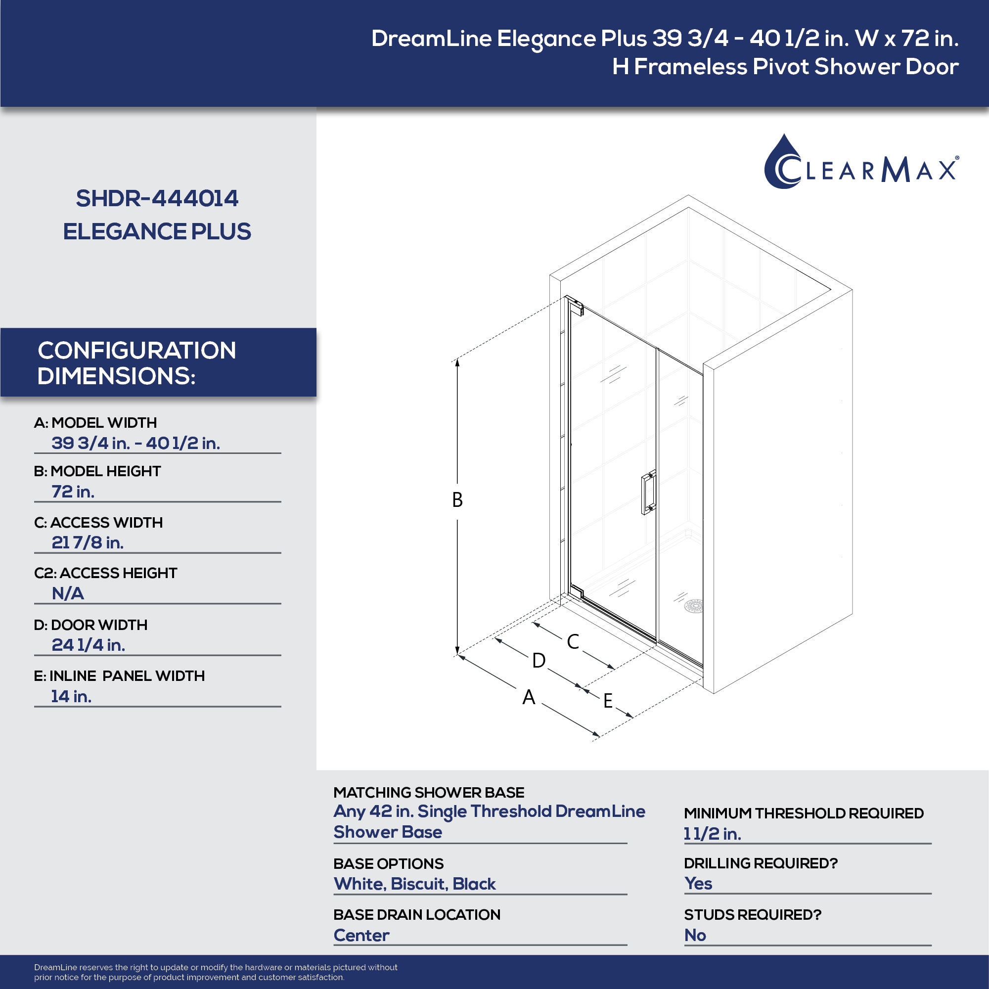 DreamLine SHDR-444014-01 Shower-Doors - View #5