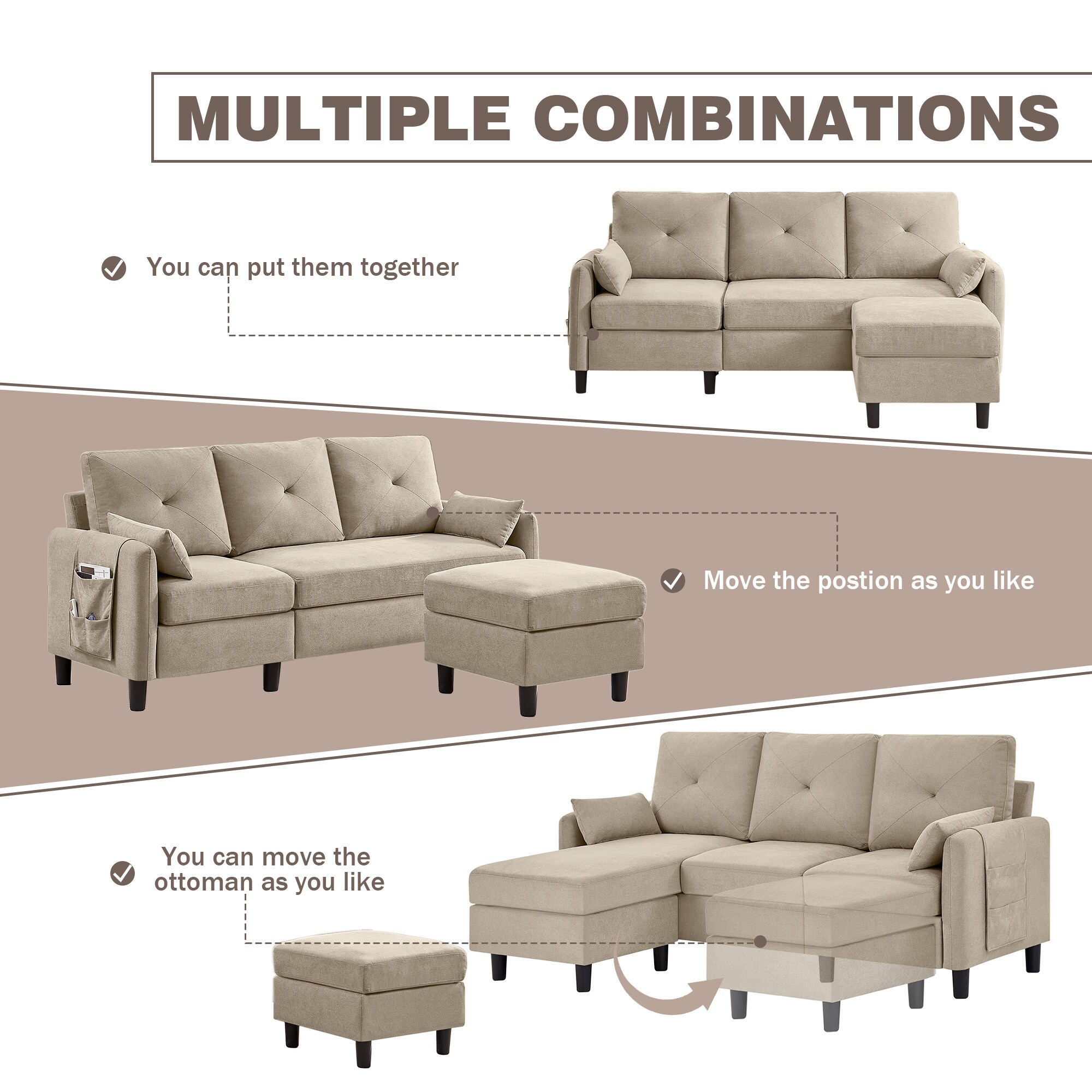 Jarenie YMX23BE Sofas-Loveseats - View #6