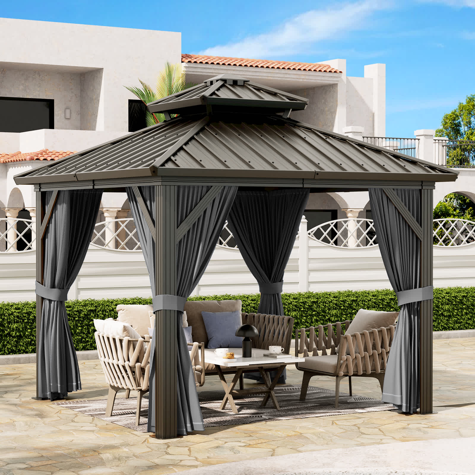 Garvee SQYPOU3AM5DT3D Wood-Resin-Gazebos - View #2