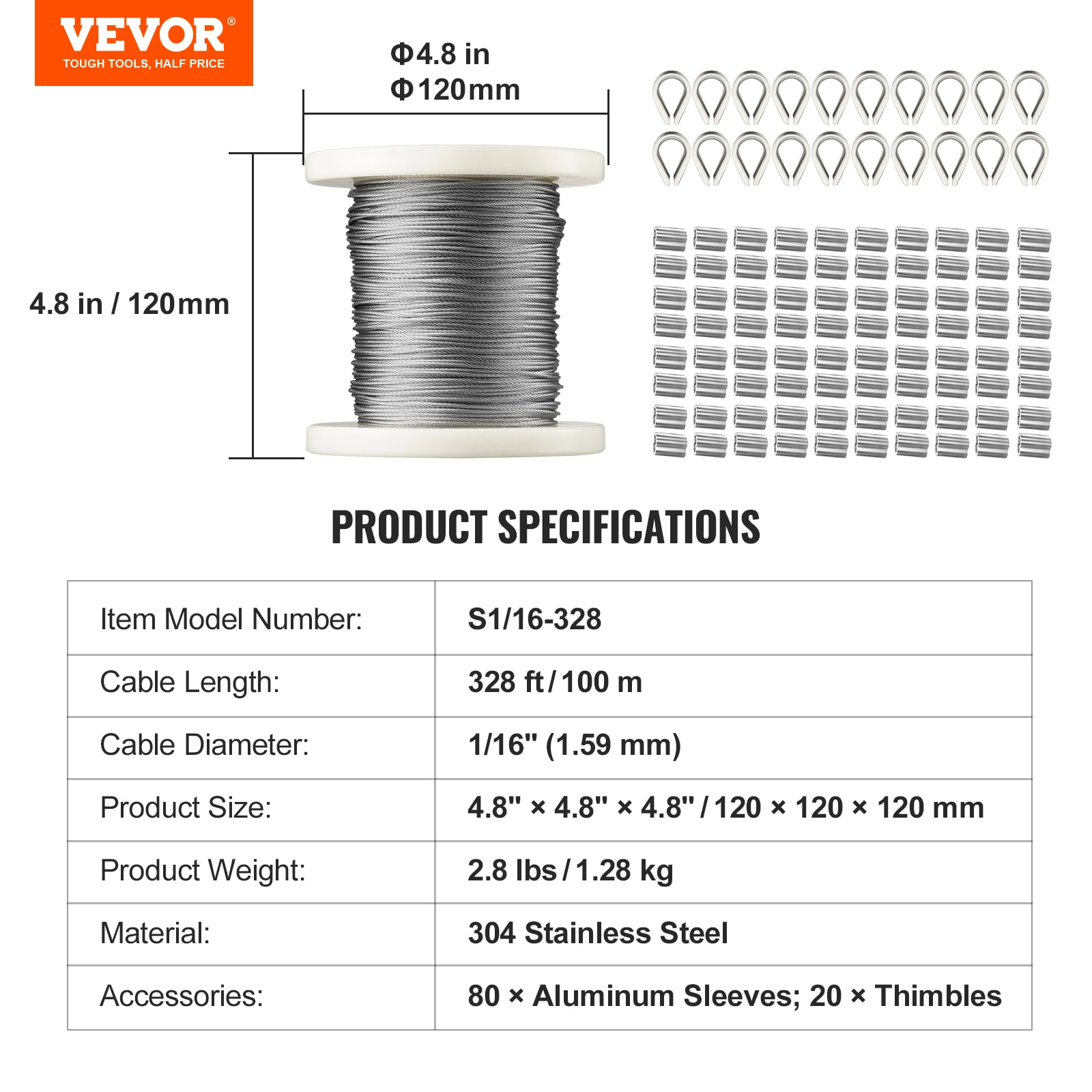 VEVOR GSS304BXG328NB9FNV0 Deck-Tools-Accessories - View #8