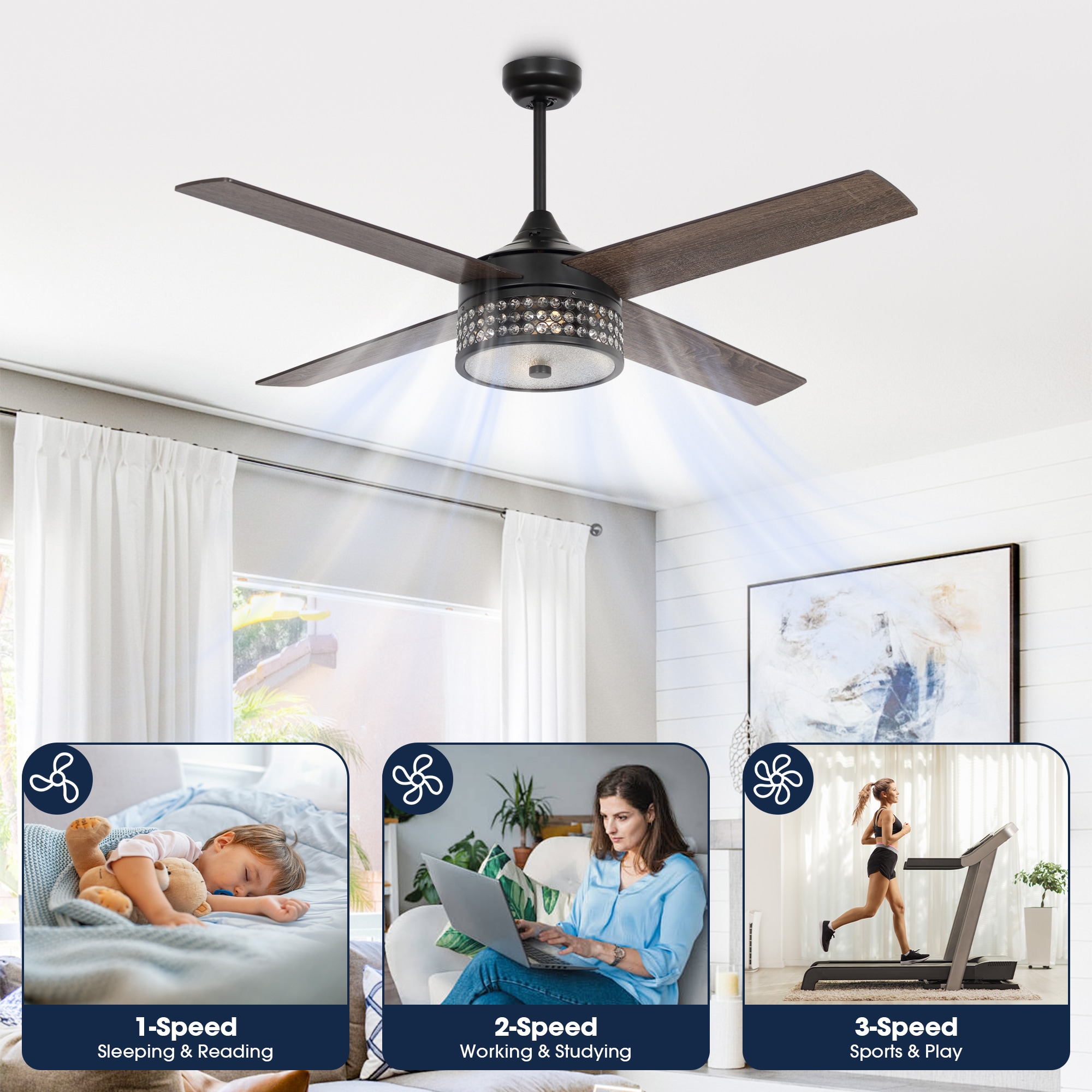 Parrot Uncle F6209MB110V Ceiling-Fans - View #7