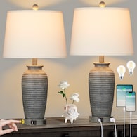 Table Lamps Fixture Color Family Gray