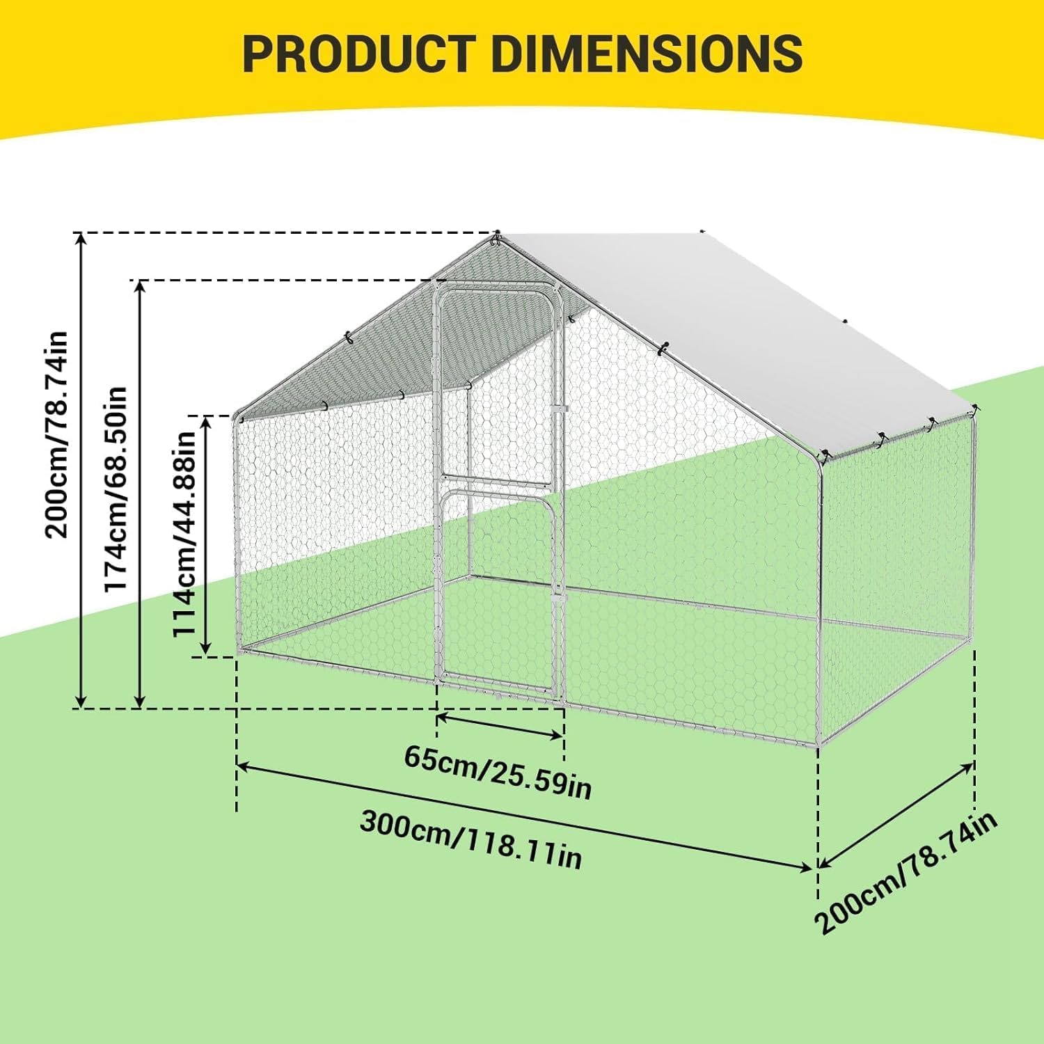 Qeetex GGL-PPG-3338SNHF Chicken-Coops-Rabbit-Hutches - View #4