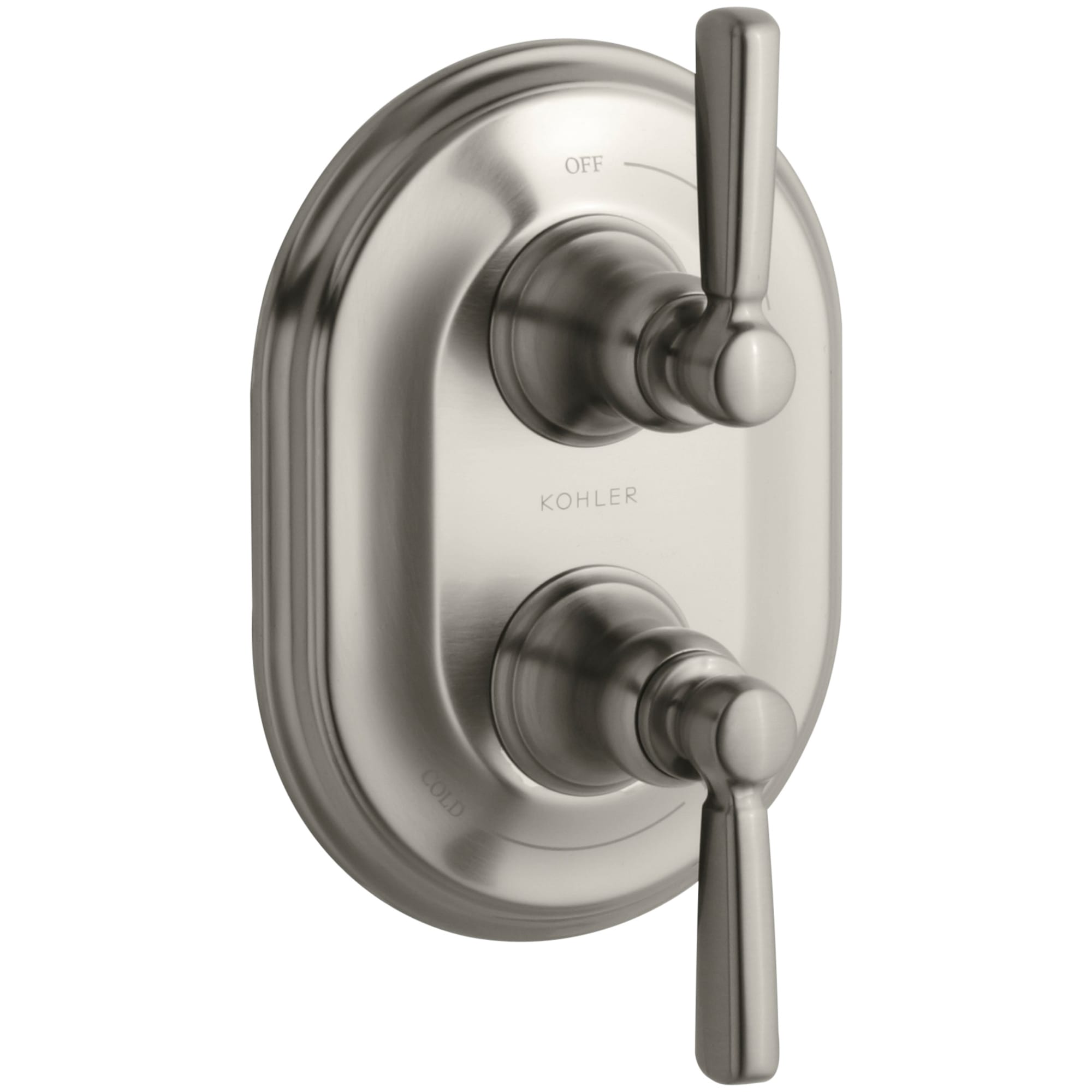 KOHLER T10594-4-BN Vibrant Brushed Nickel 2 -Handle Lever Shower Faucet Handle