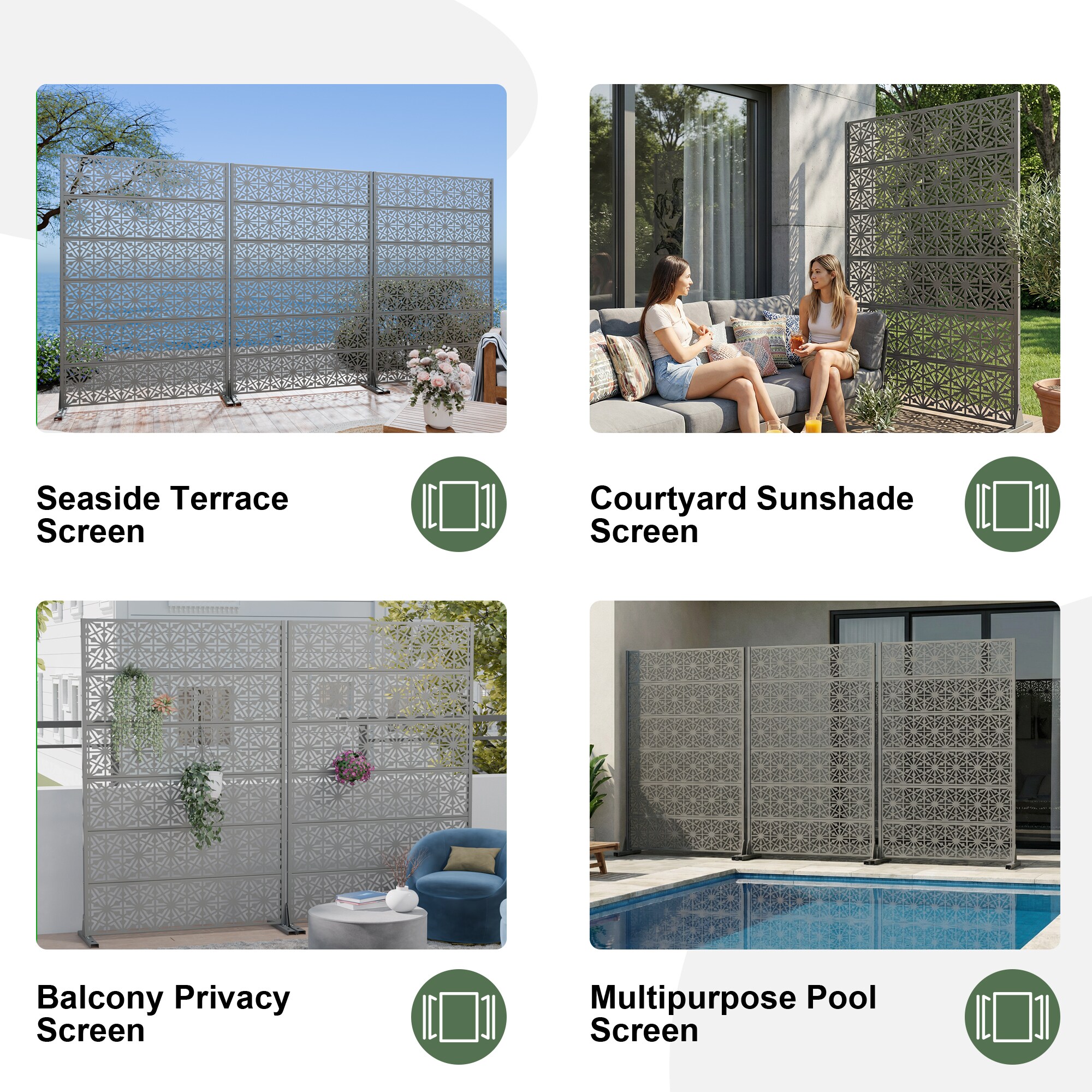 Misty Moon LW0409-OPS-PF356 Outdoor-Privacy-Screen - View #5