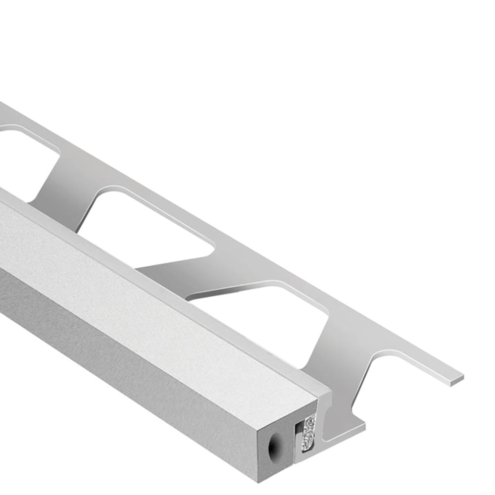 Schluter Systems AKSA140PG Dilex-KSA 0.531-in W x 98.5-in L Classic grey Aluminum Tile Edge Trim