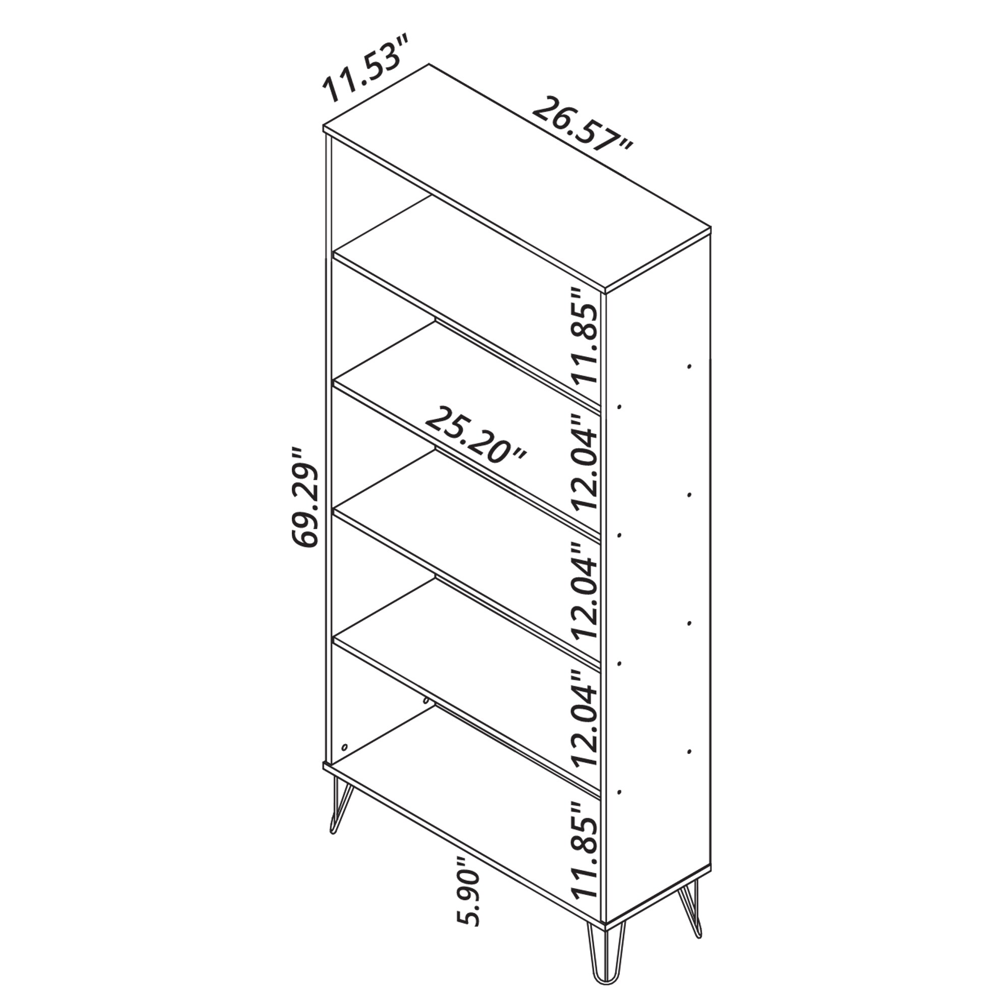 Manhattan Comfort 132GMC4 bookcases - View #3