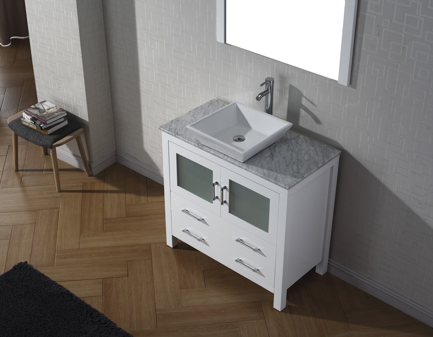 Virtu USA KS-70032-WM-WH Bath-Vanity-Combo - View #4