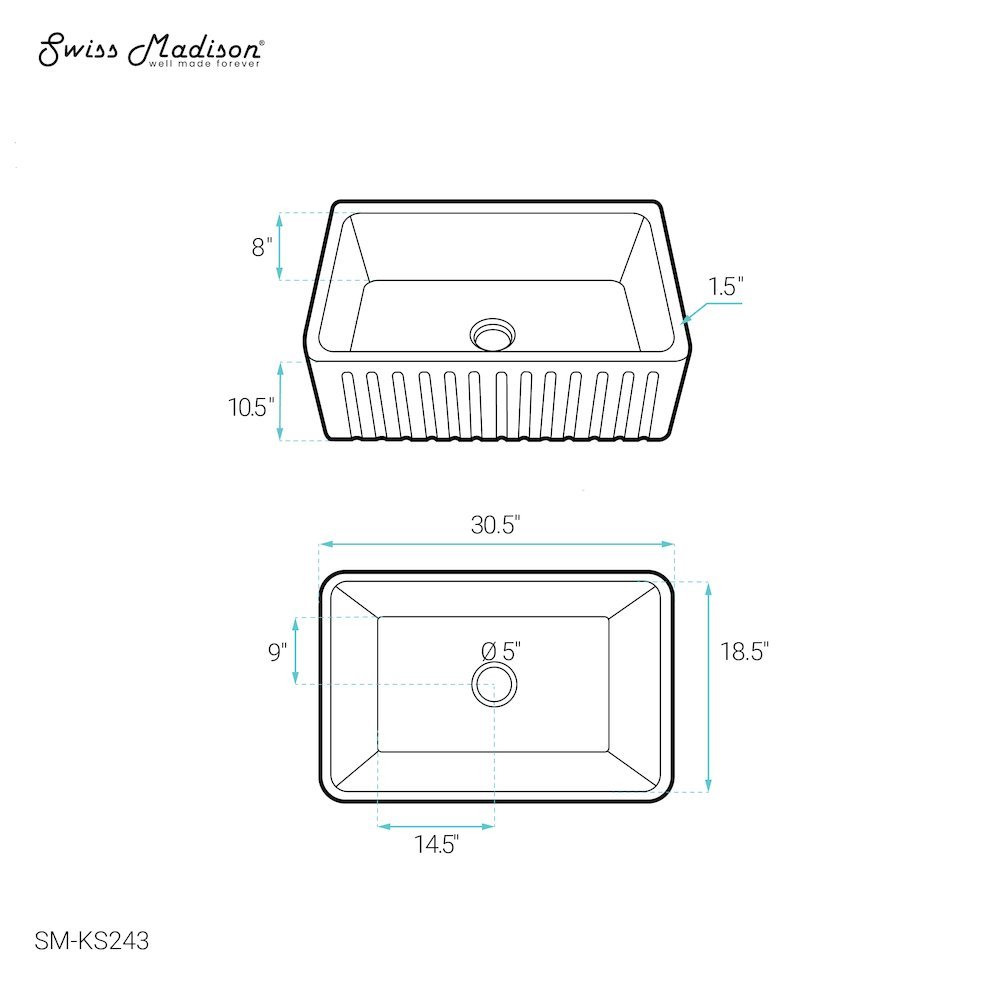Swiss Madison SM-5-KS243 Kitchen-Sinks - View #6