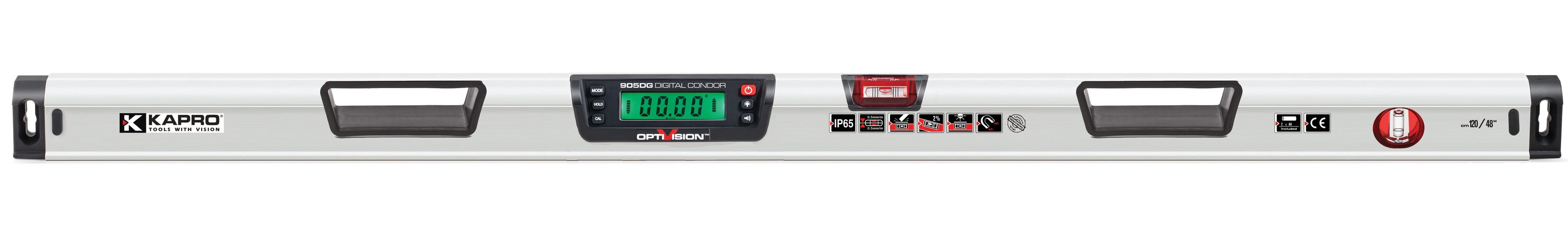 Kapro 905D-48MB Aluminum 48-in 2 Vial Magnetic Box beam level